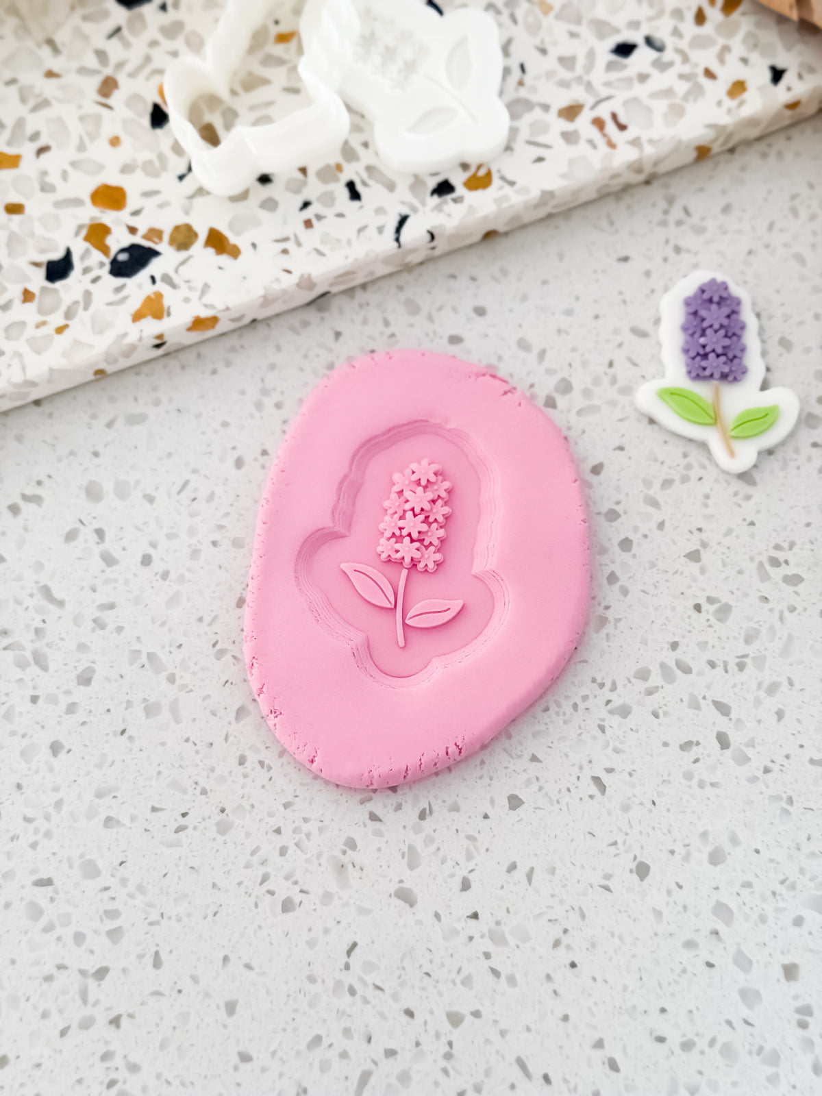 Mini Wildflower Cluster Stamp & Cutter - Perfect for Fondant & Sugar Cookies