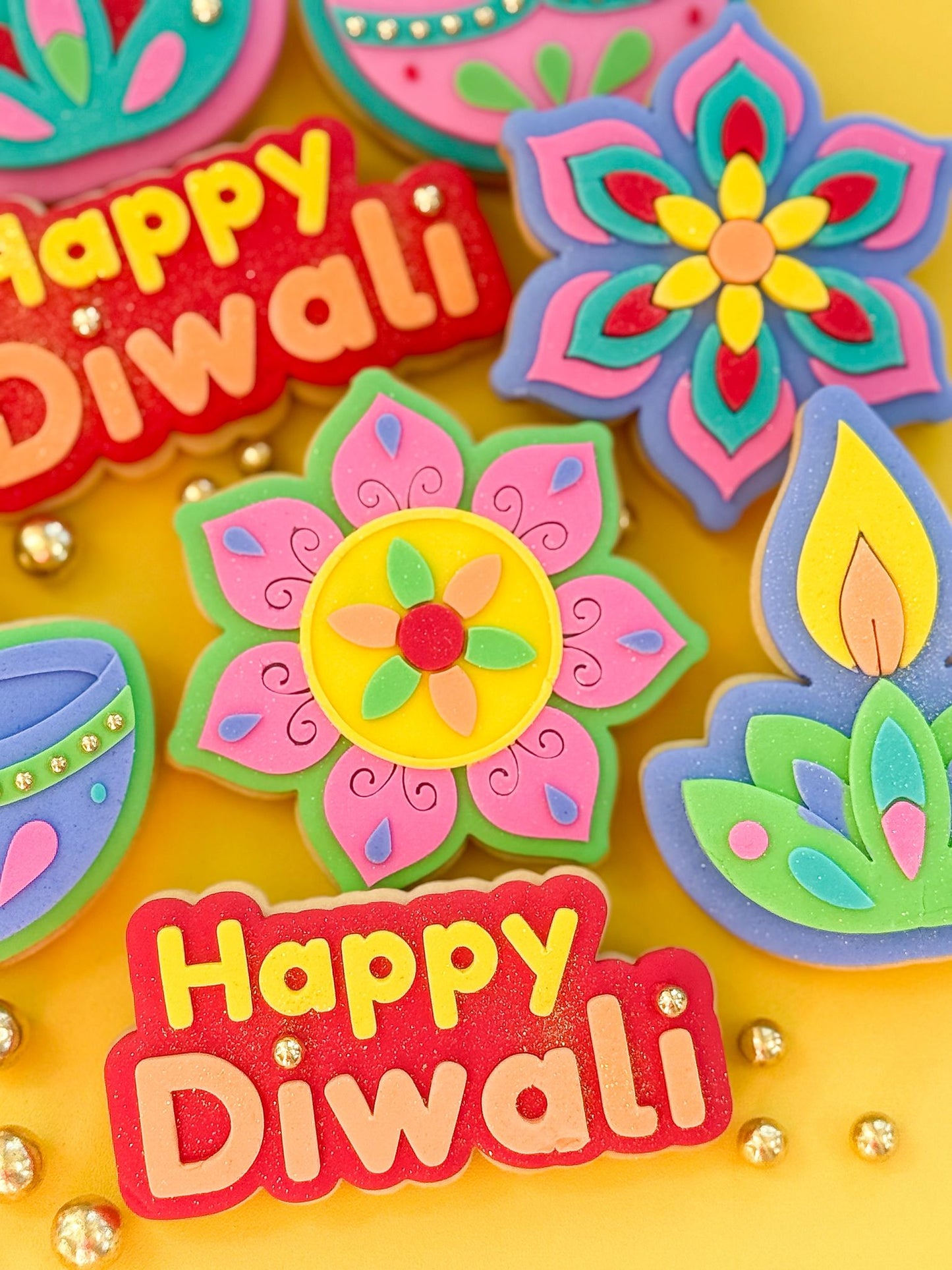 Mandala Diwali Flower - Cookie Stamp and Cutter