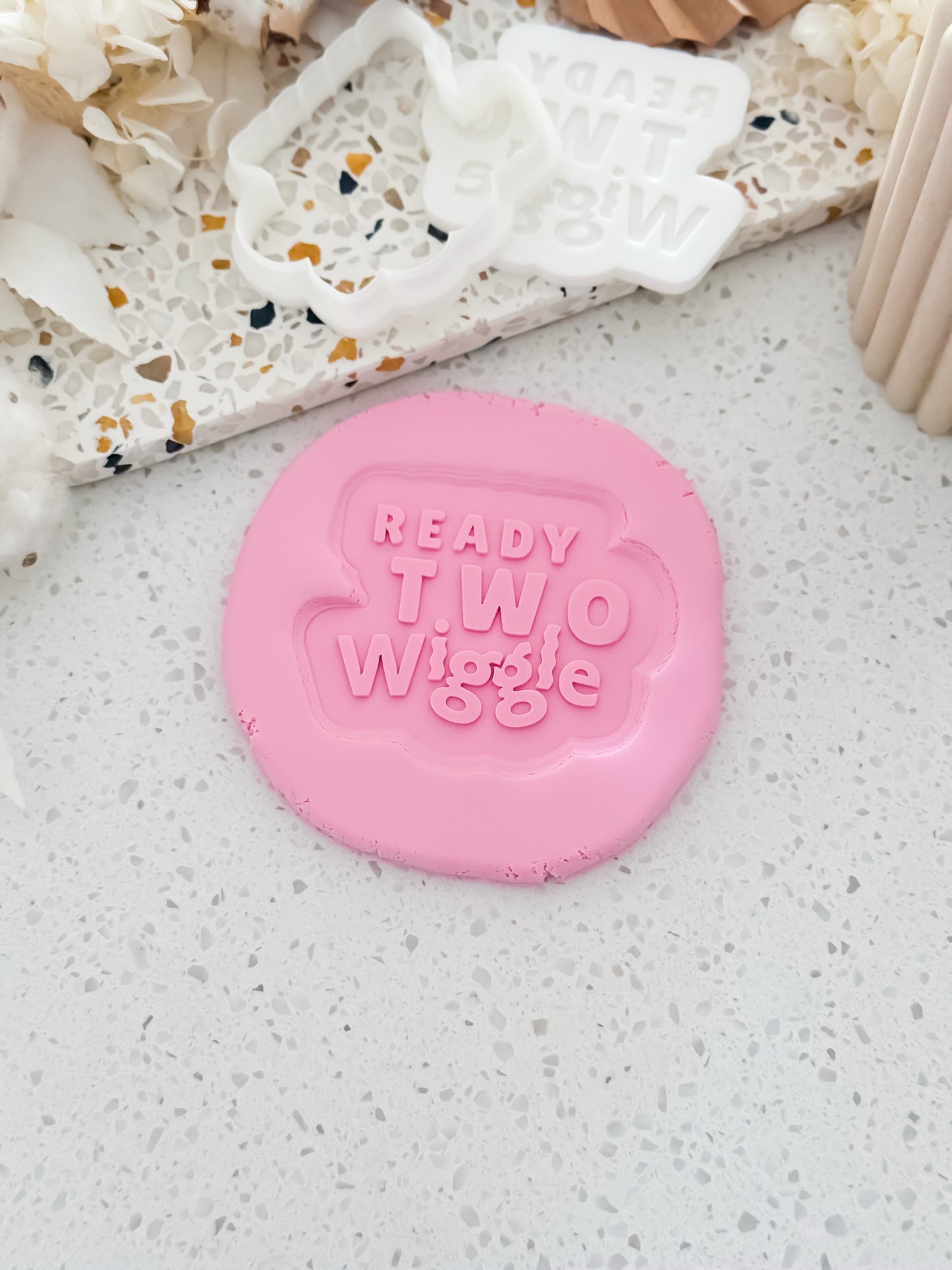 Ready Two Wiggle (Wiggle Theme) Stamp & Cutter - Perfect for Fondant & Sugar Cookies