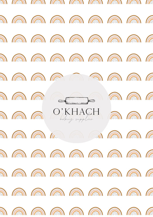 Bohemian Life Pattern No.7 - Digital Edible Image for Cakes & Cookies