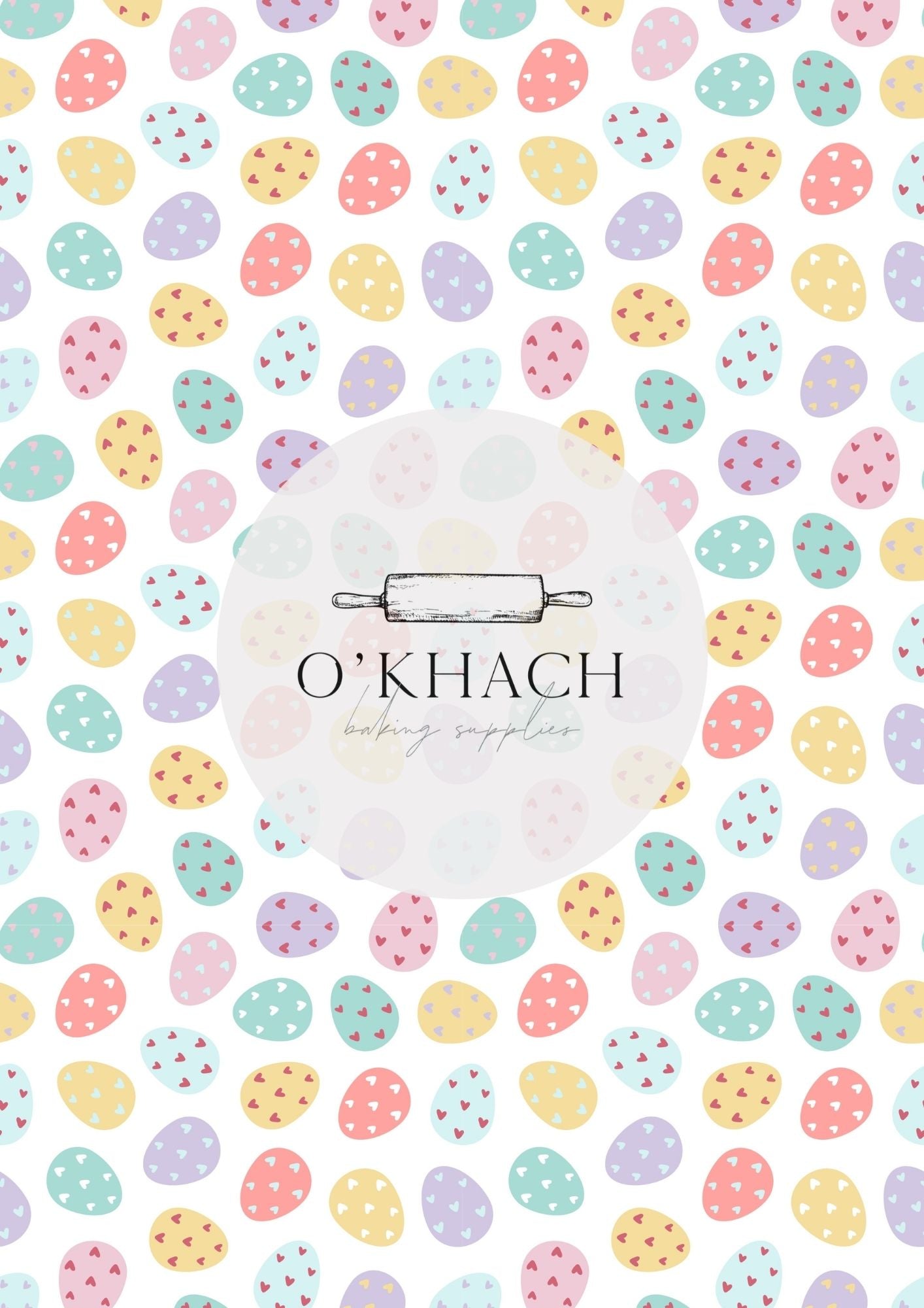 Easter Pattern No.59 - Digital Edible Image for Cakes & Cookies