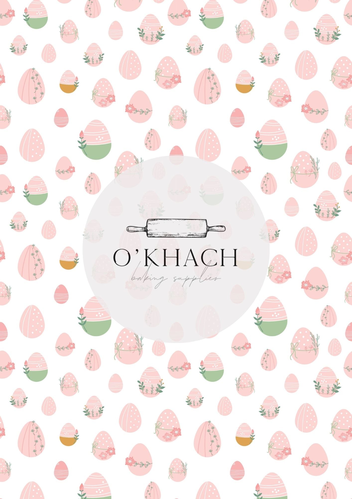 Easter Pattern No.9 - Digital Edible Image for Cakes & Cookies