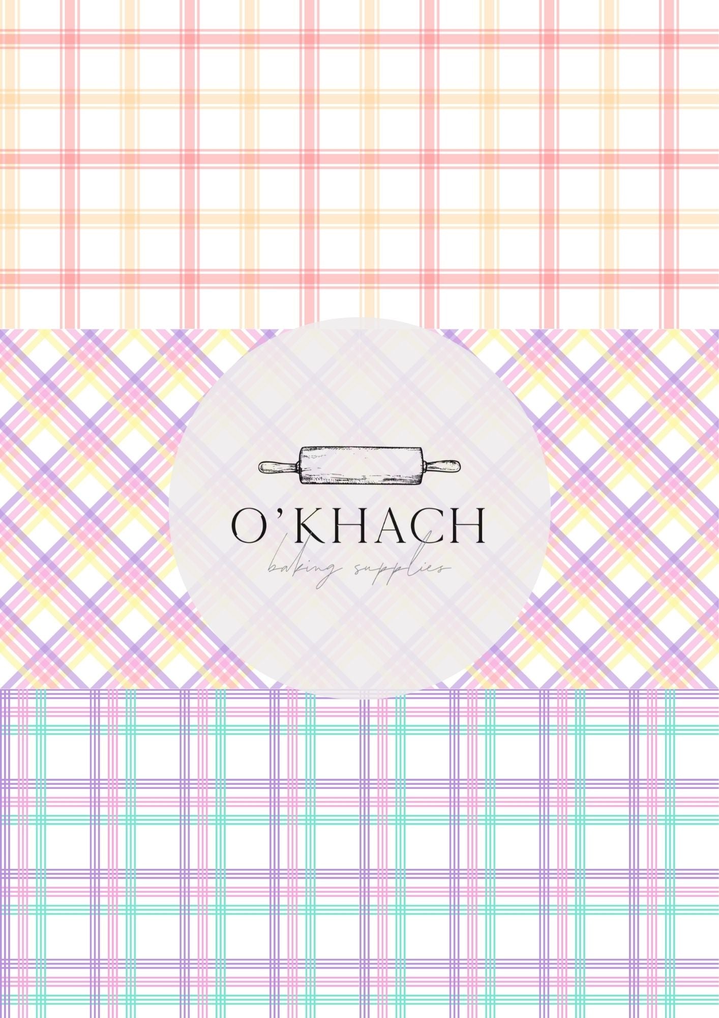 Easter Pattern No.90 - Digital Edible Image for Cakes & Cookies