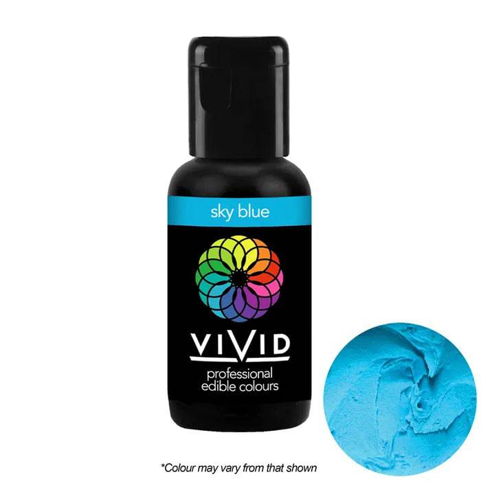Sky Blue Vivid Gel Colour – Professional Edible Gel Food Colouring