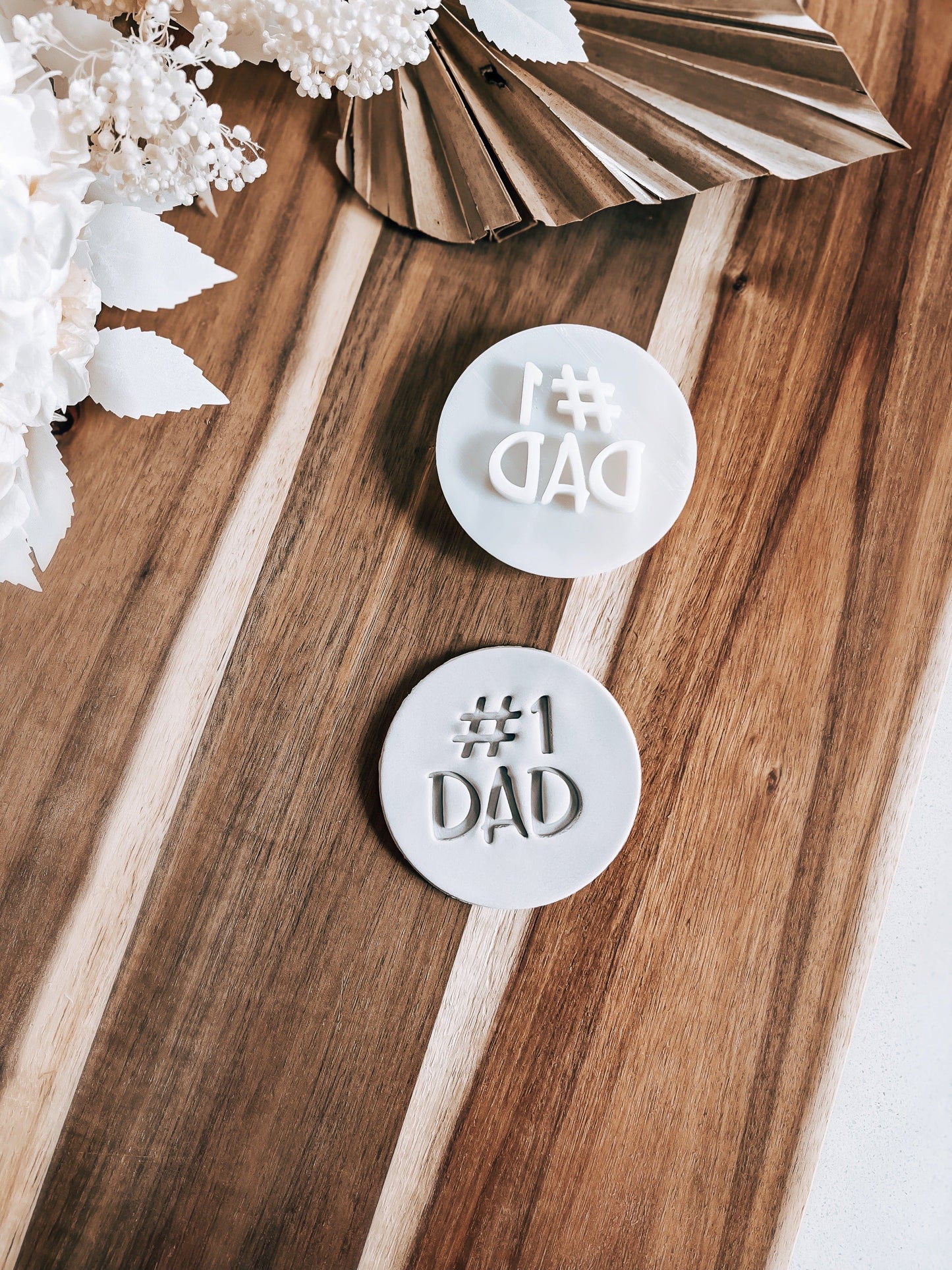 #1 Dad Stamp - Perfect for Fondant & Sugar Cookies