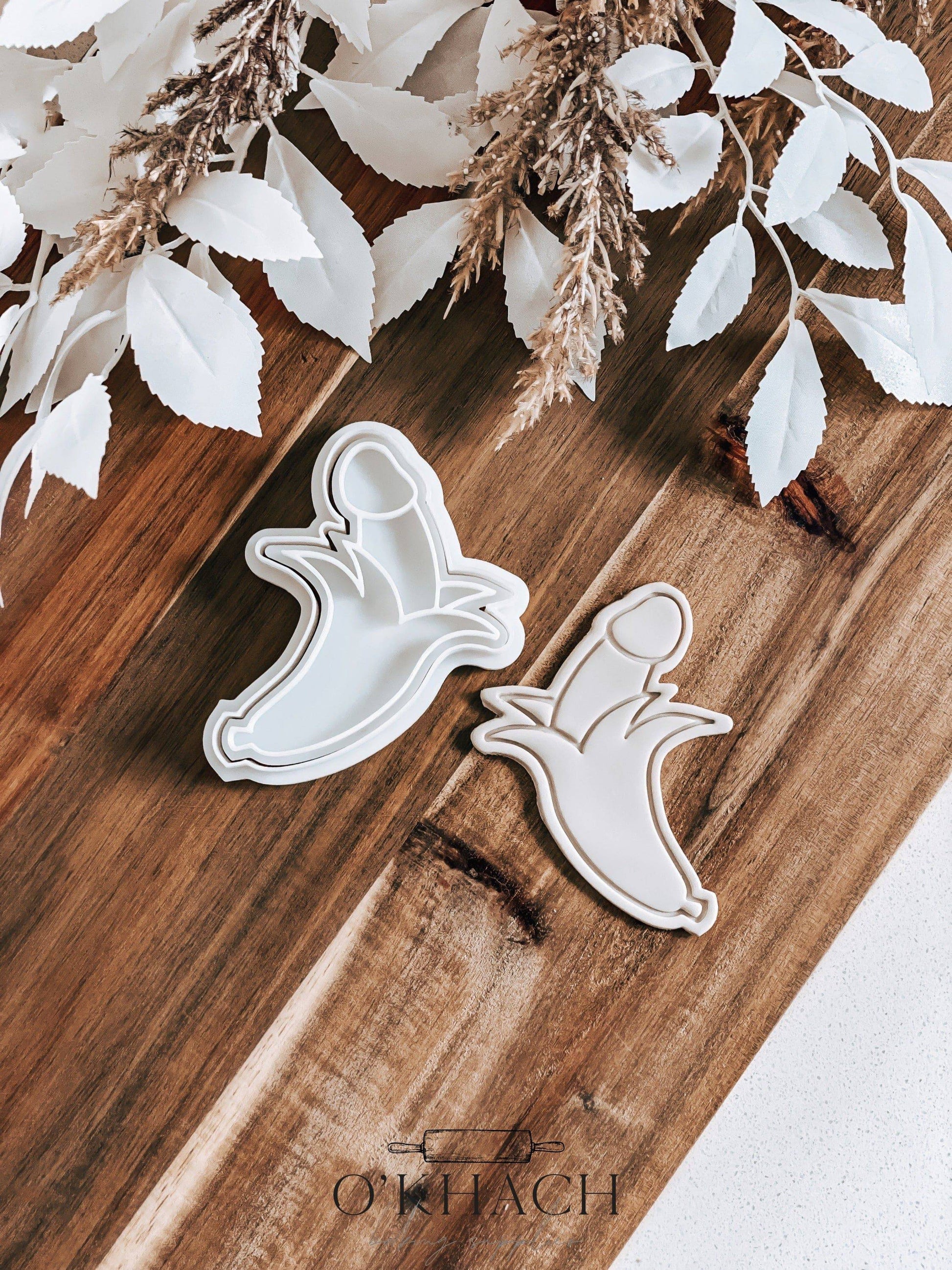 Banana Dick Stamp & Cutter - Perfect for Fondant & Sugar Cookies
