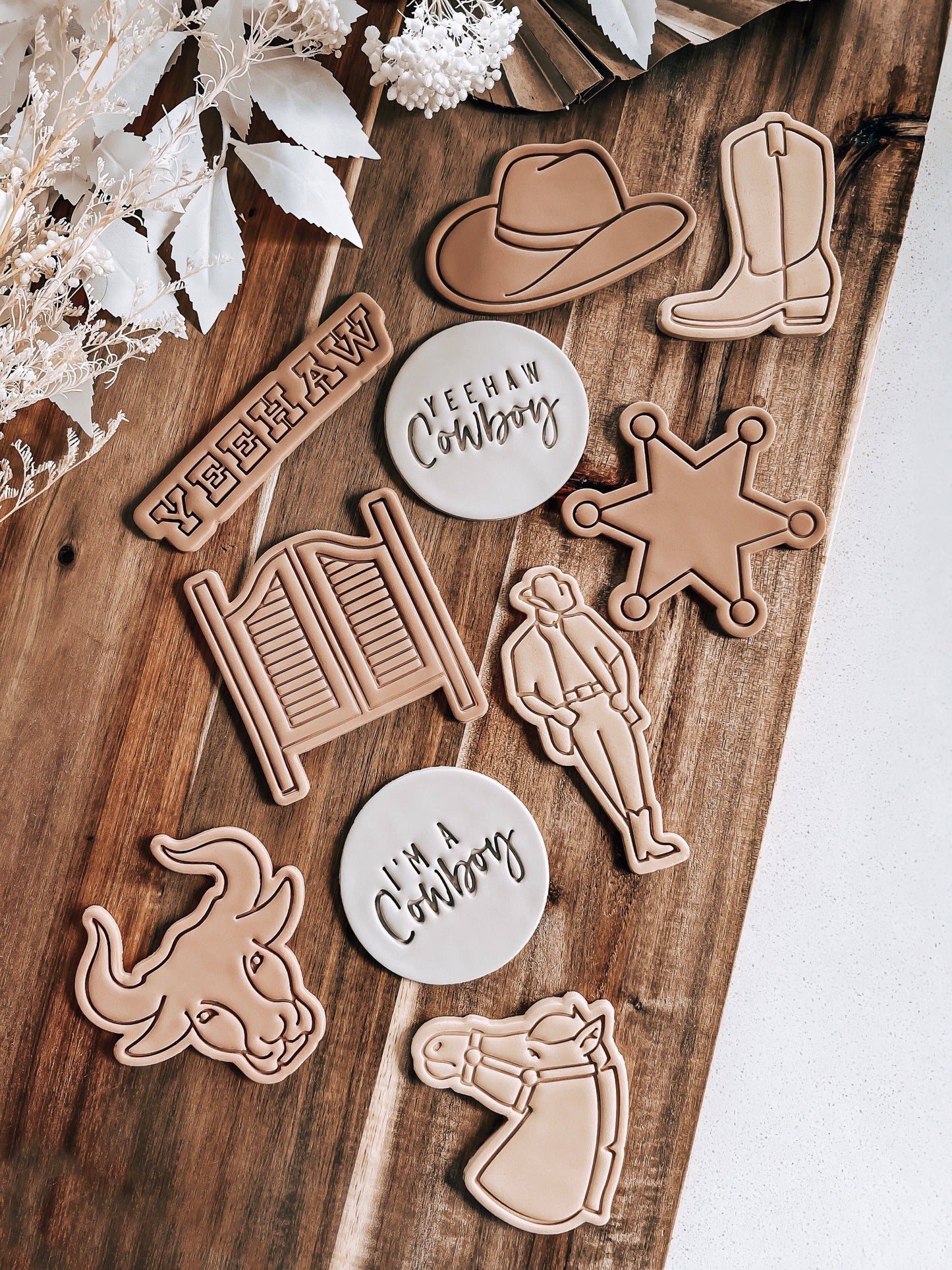 Cowboy - Cookie Stamp and Cutter - O'Khach Baking Supplies