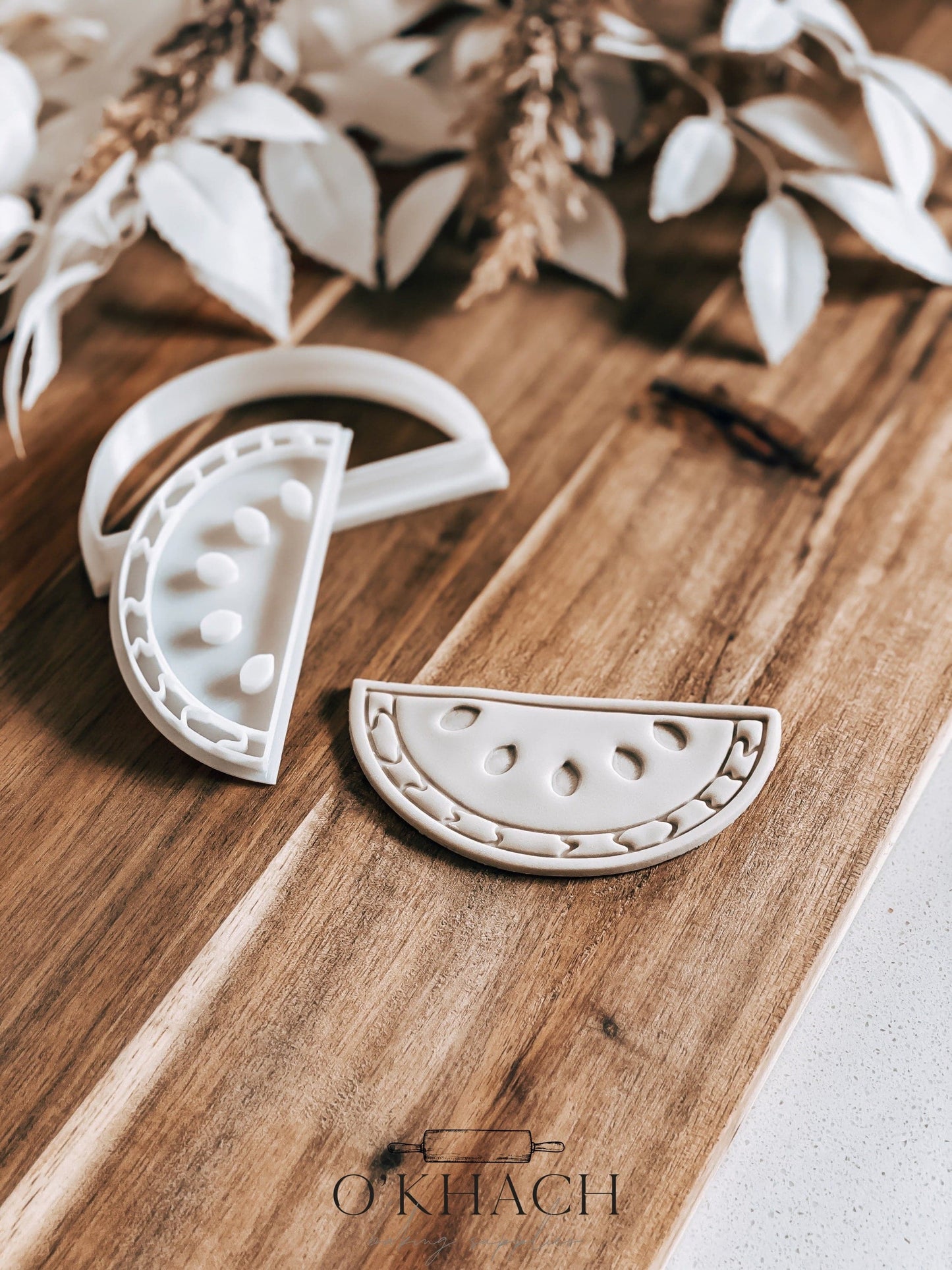 Half Watermelon Stamp & Cutter - Perfect for Fondant & Sugar Cookies