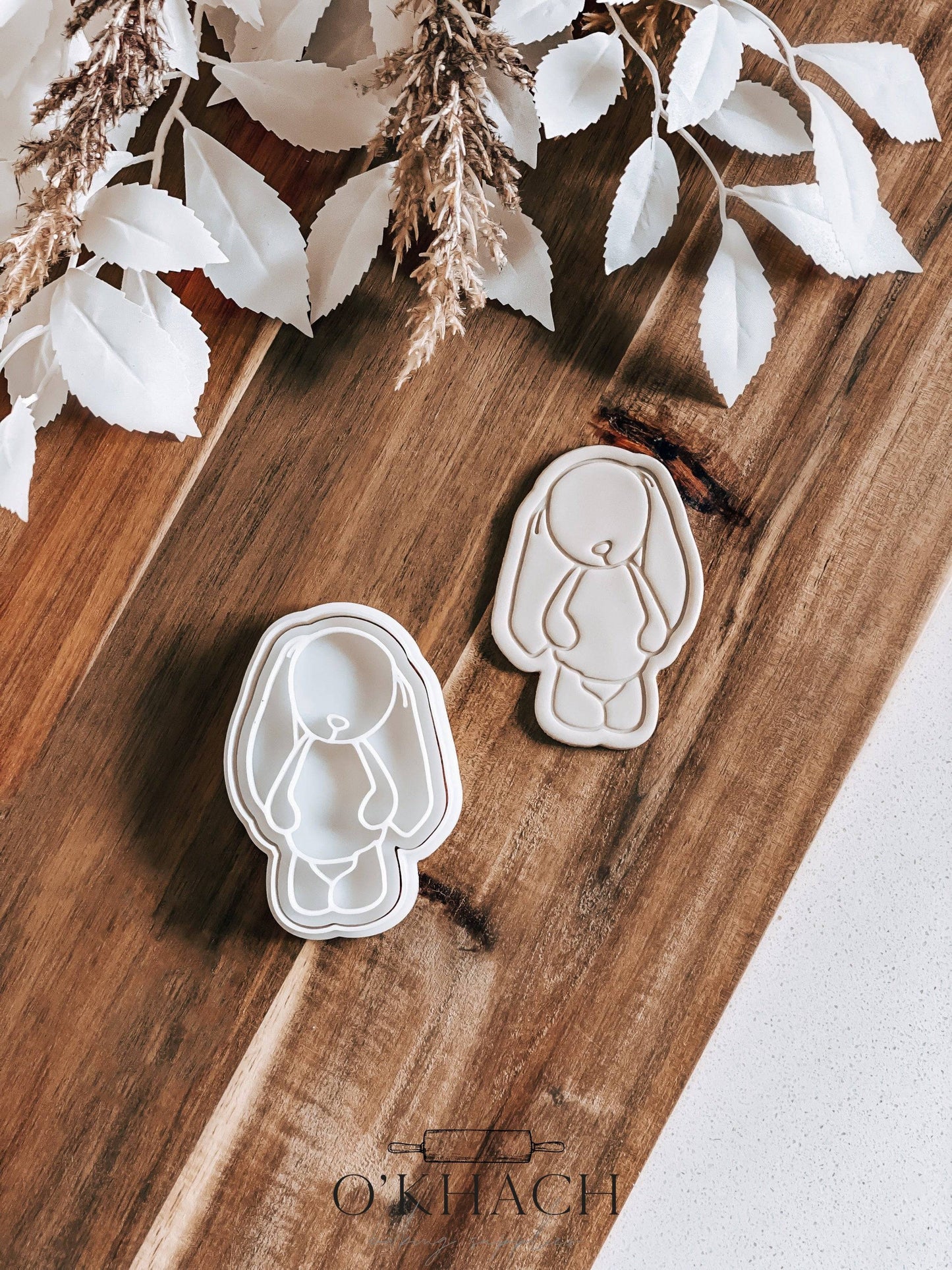 Honey Bunny - Cookie Stamp and Cutter - Ideal for Fondant & Sugar Cookies