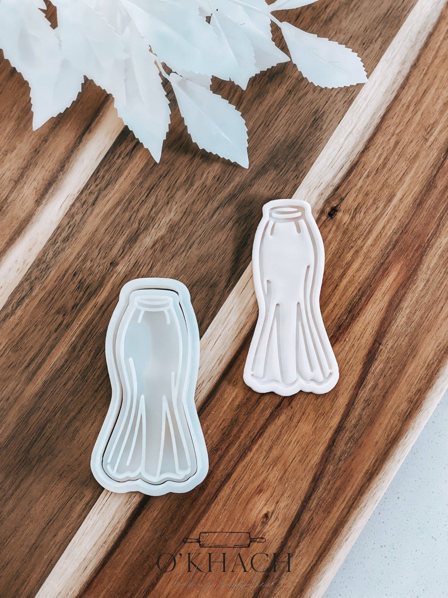 Mermaid Skirt Stamp & Cutter - Perfect for Fondant & Sugar Cookies