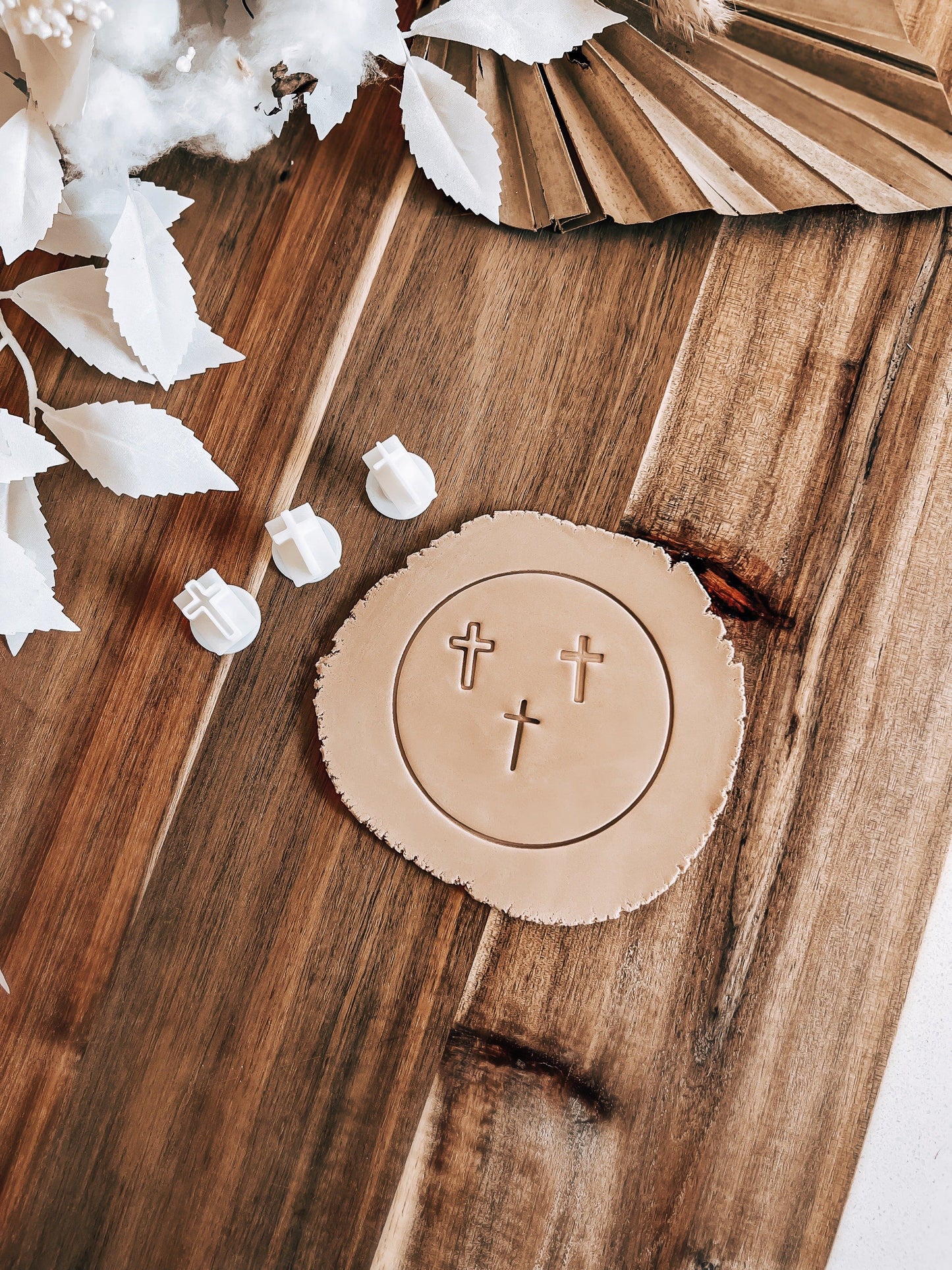 Mini Crosses ( Set of 3 ) Stamp – Perfect for Fondant, Sugar Cookies & Baking