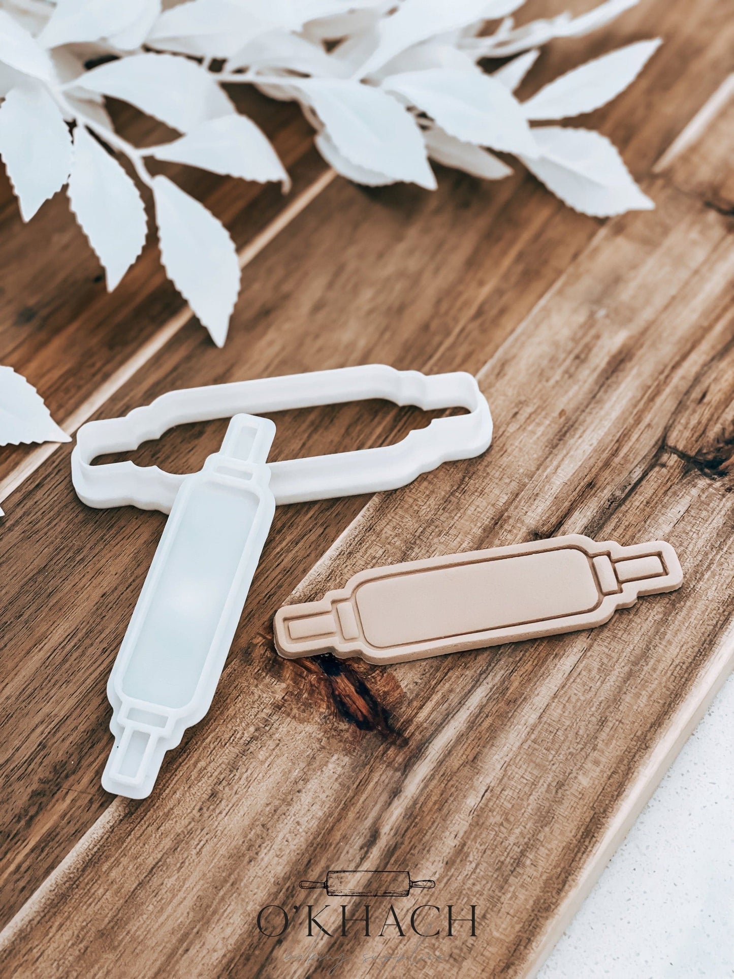 Rolling Pin Stamp & Cutter - Perfect for Fondant & Sugar Cookies