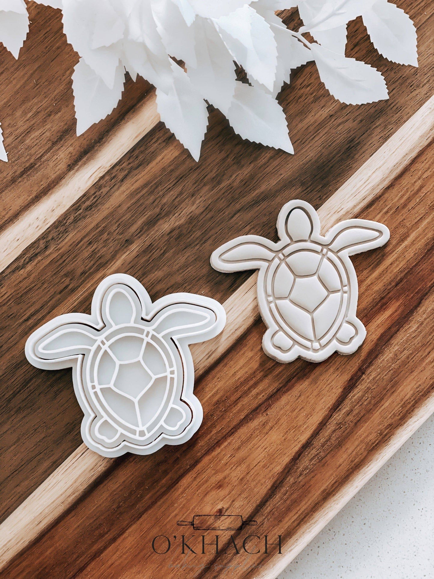 Sea Turtle - Cookie Stamp and Cutter - Ideal for Fondant & Sugar Cookies