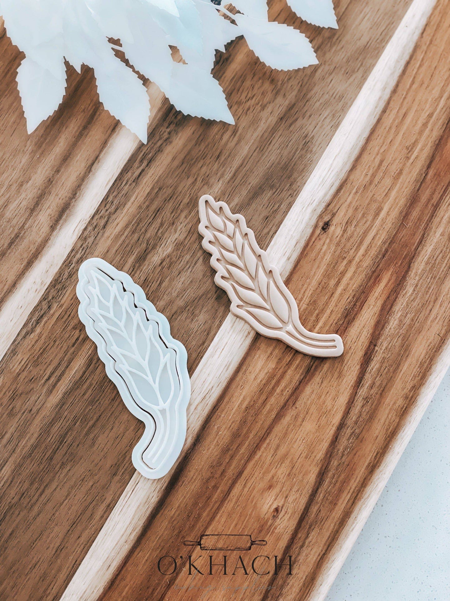 Spikelet Stamp and Cutter - O'Khach Baking Supplies