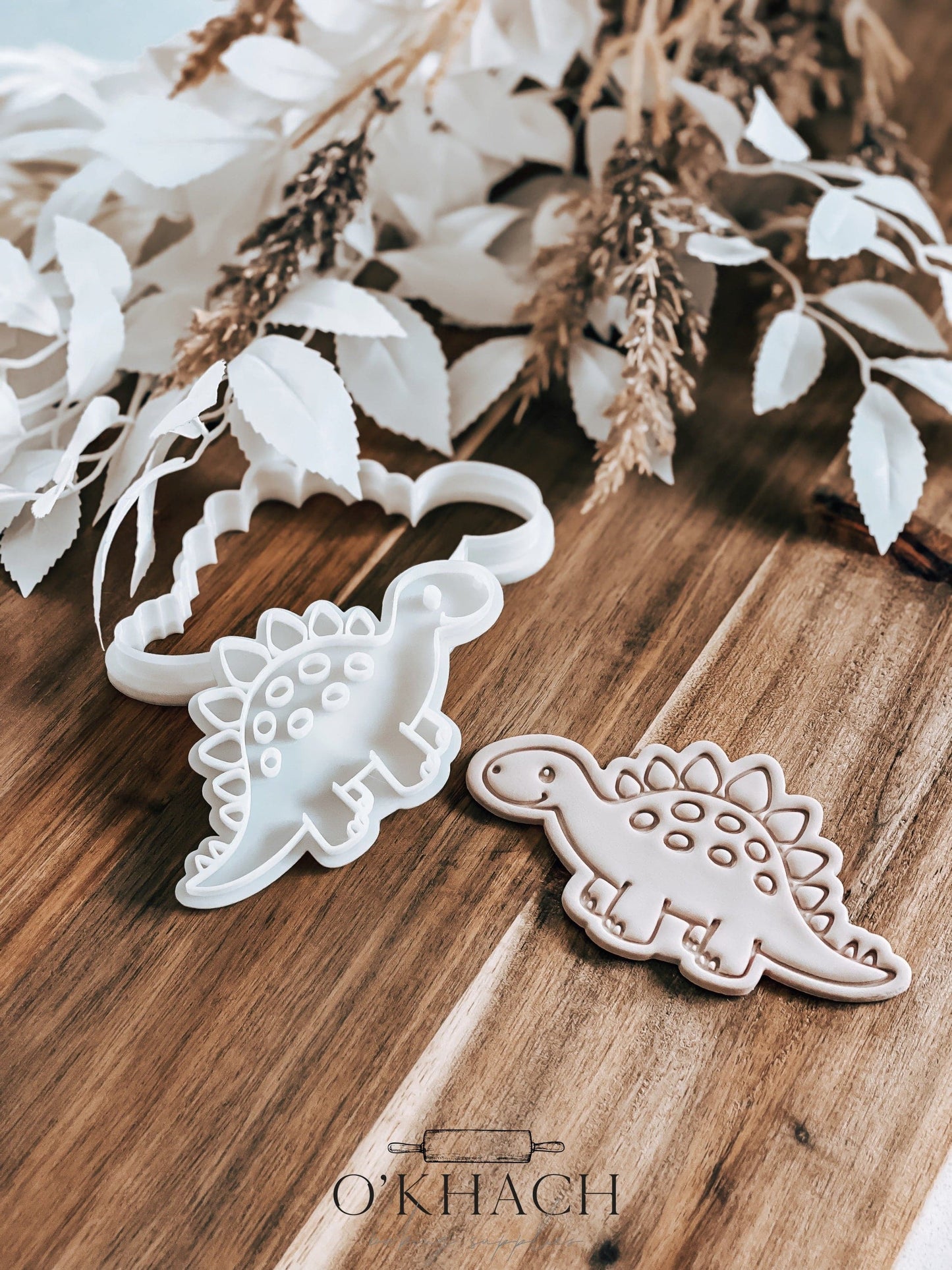 Stegosaurus Stamp & Cutter - Perfect for Fondant & Sugar Cookies