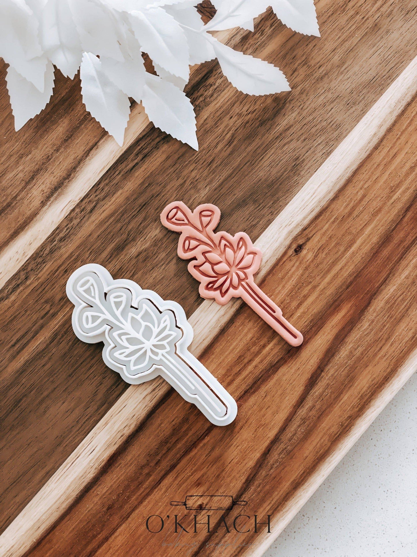 Summer Flower Stamp and Cutter - O'Khach Baking Supplies