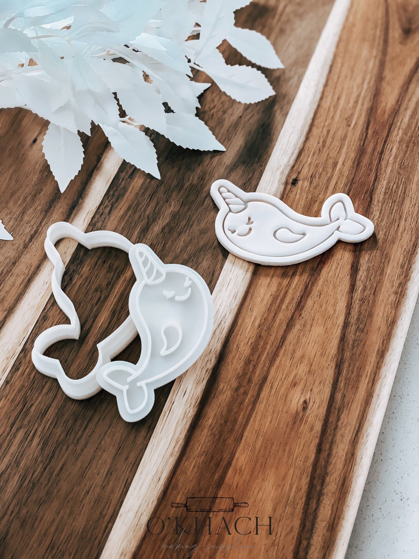Unicorn Whale - Cookie Stamp and Cutter - Ideal for Fondant & Sugar Cookies