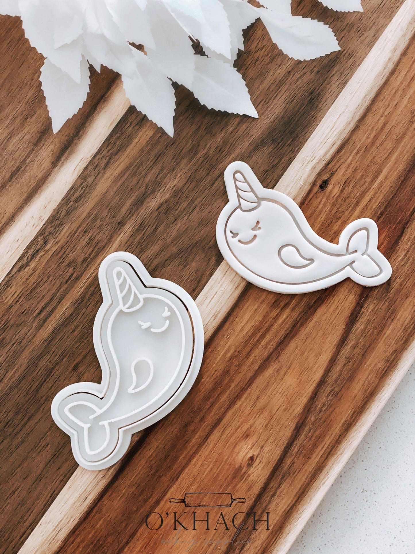 Unicorn Whale - Cookie Stamp and Cutter - Ideal for Fondant & Sugar Cookies