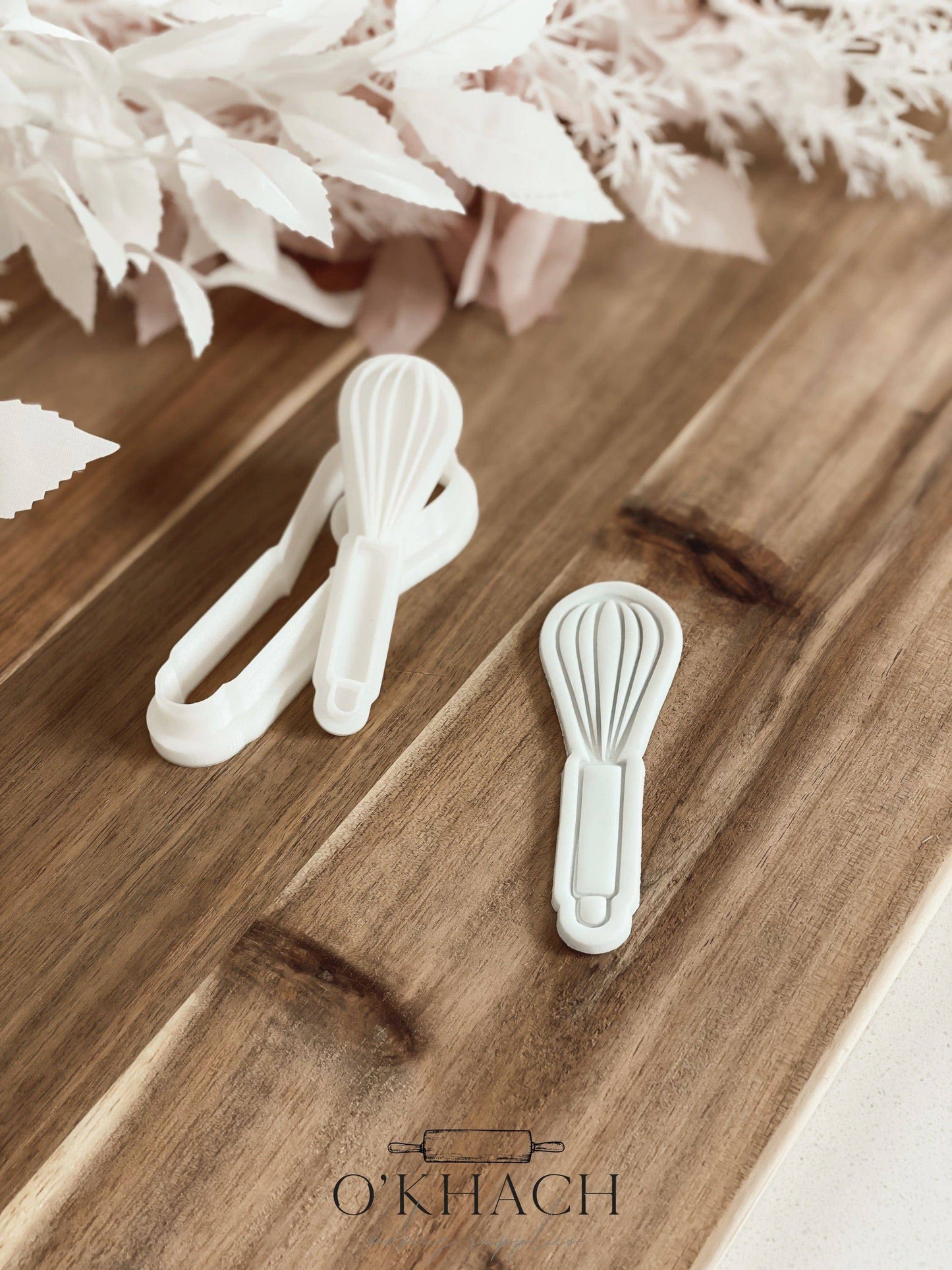 Whisk Stamp & Cutter - Perfect for Fondant & Sugar Cookies