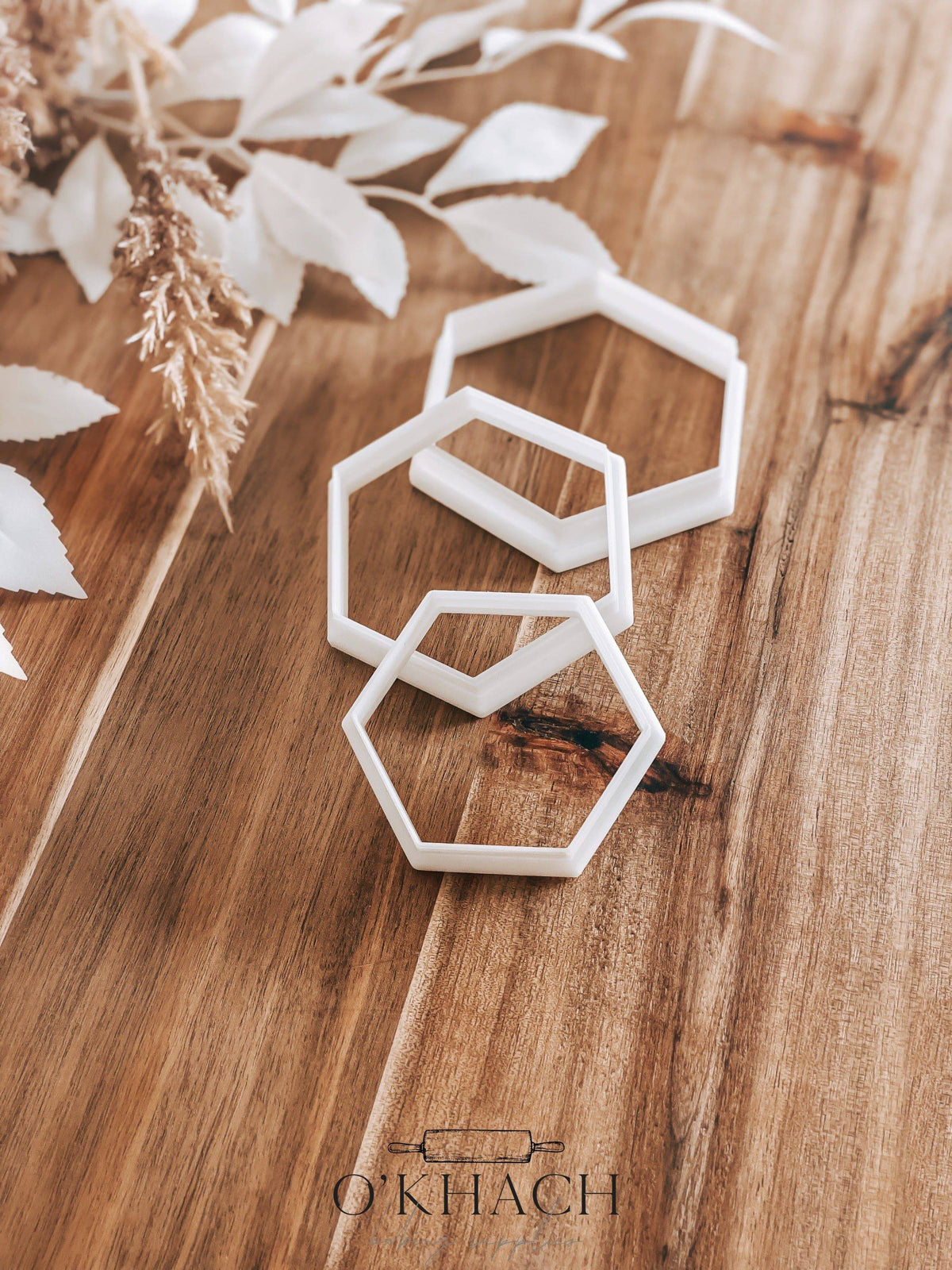 Hexagon Nesting Set – Perfect for Fondant, Sugar Cookies & Baking