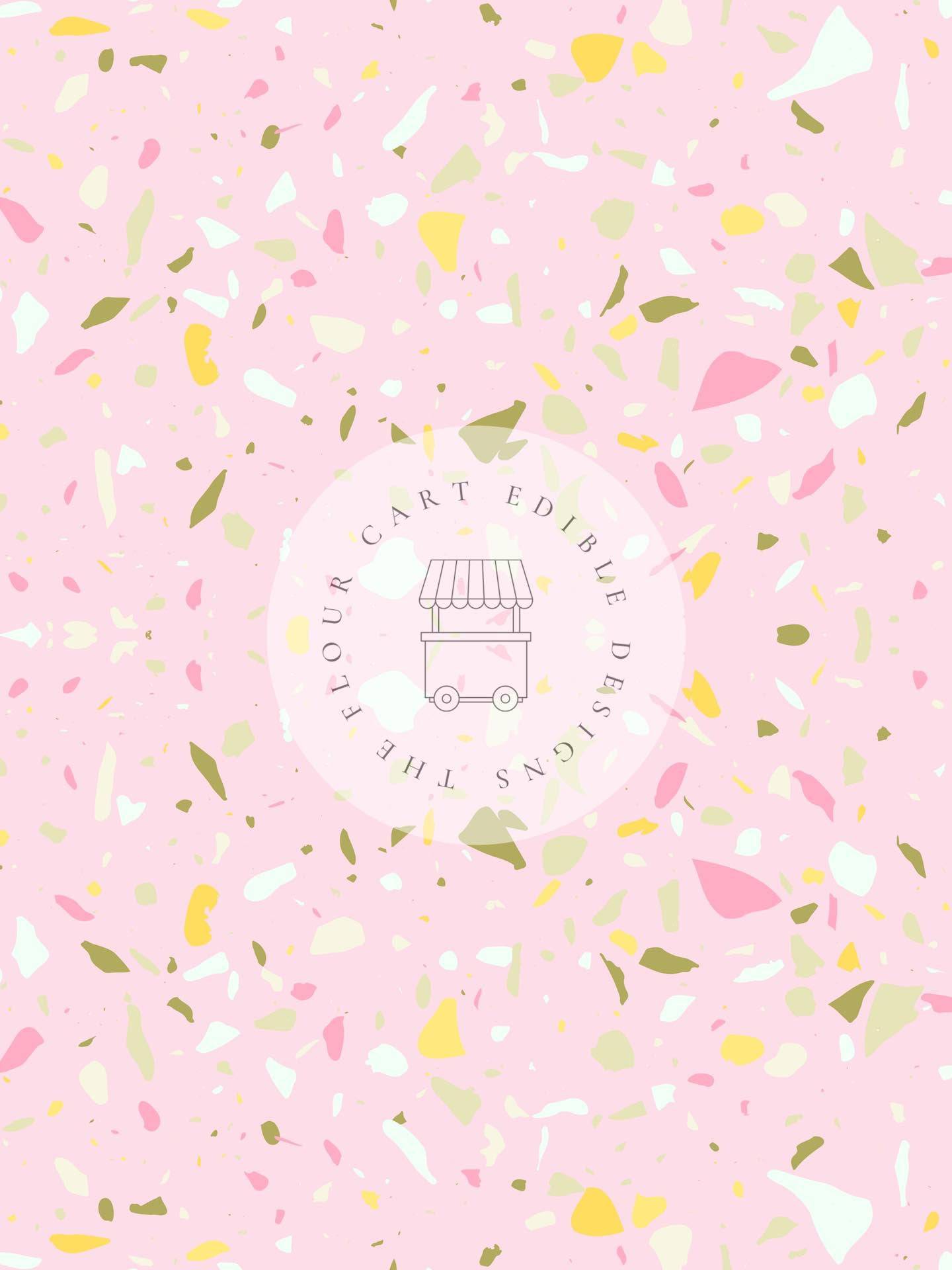 Candy Terrazzo Colourway 1 - Edible Image - O'Khach Baking Supplies