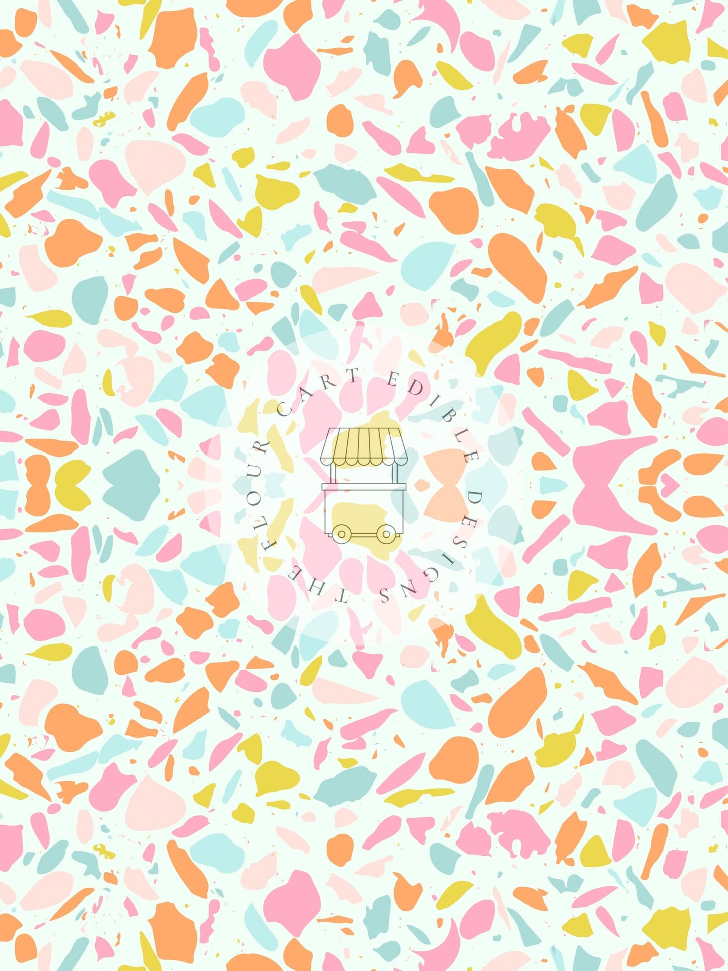 Candy Terrazzo Colourway 4 - Edible Image - O'Khach Baking Supplies