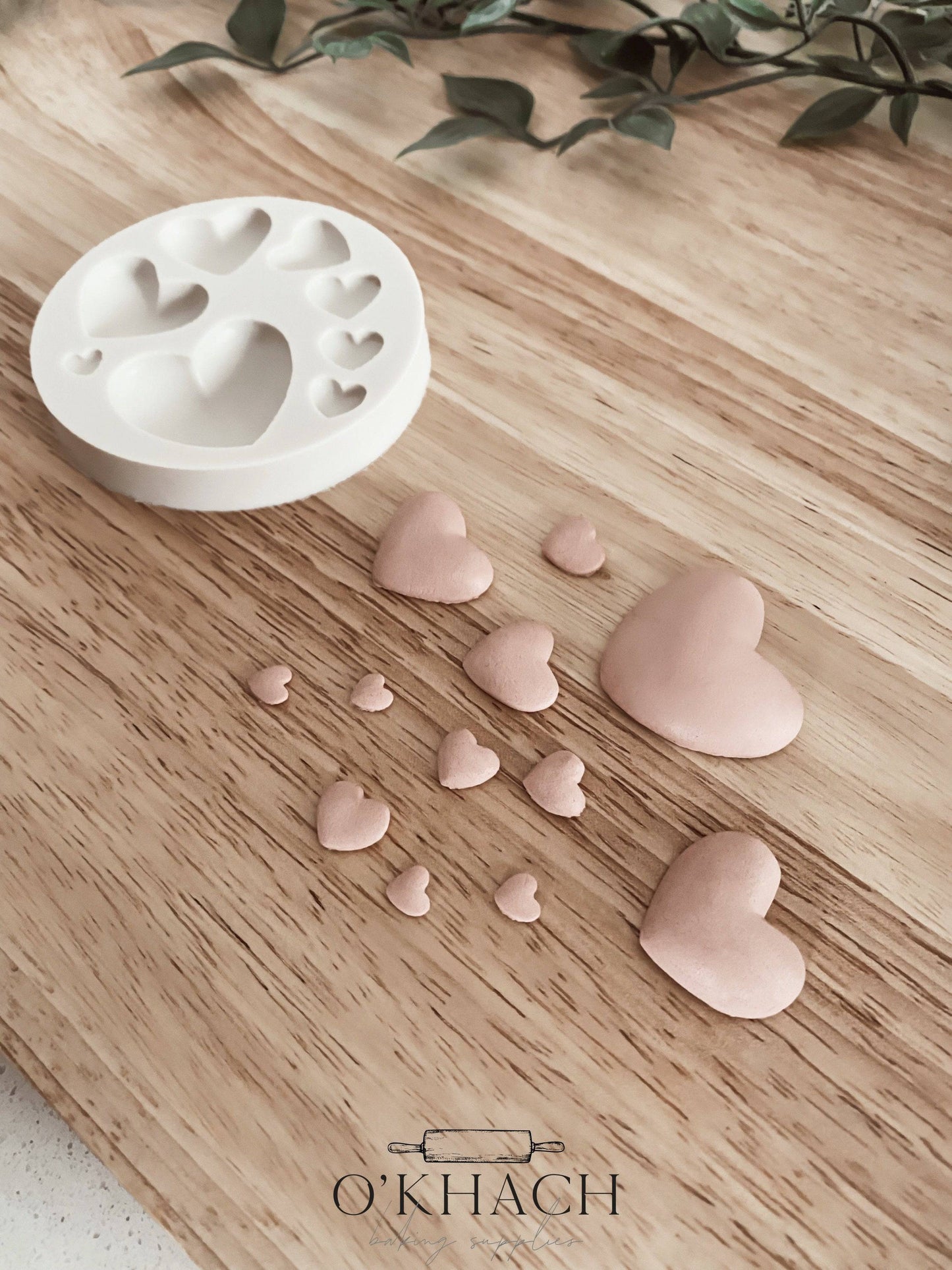 Love Hearts - Silicone Mould - Perfect for Fondant, Chocolate, & Cake Decorating