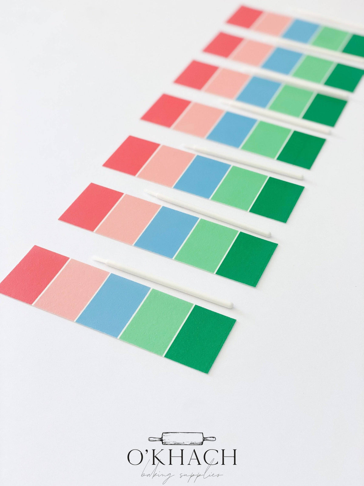 O'Khach Christmas edible paint palette for paint your own cookie kits