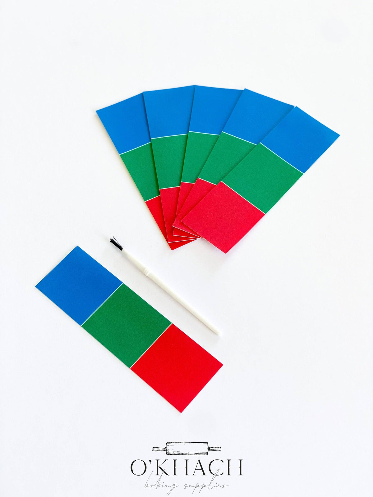 PJ Mask themed edible paint palette with brush for kids to paint their own cookies