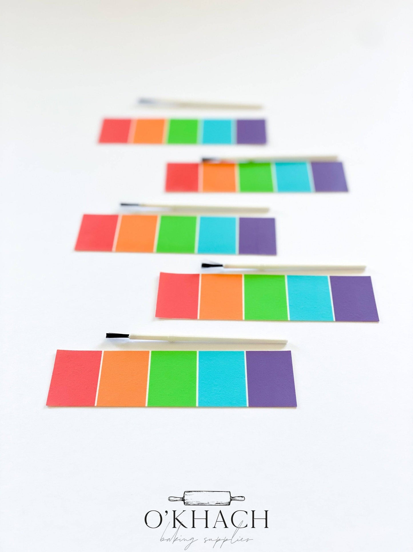 RAINBOW CAKE Edible Paint Palettes – PYO Cookie Decorating Kits