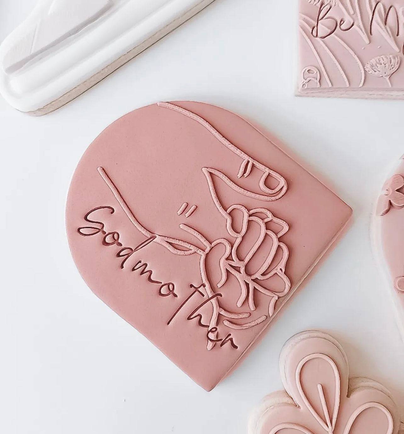 Dad's Hand 'UP' Stamp - Perfect for Fondant & Sugar Cookies