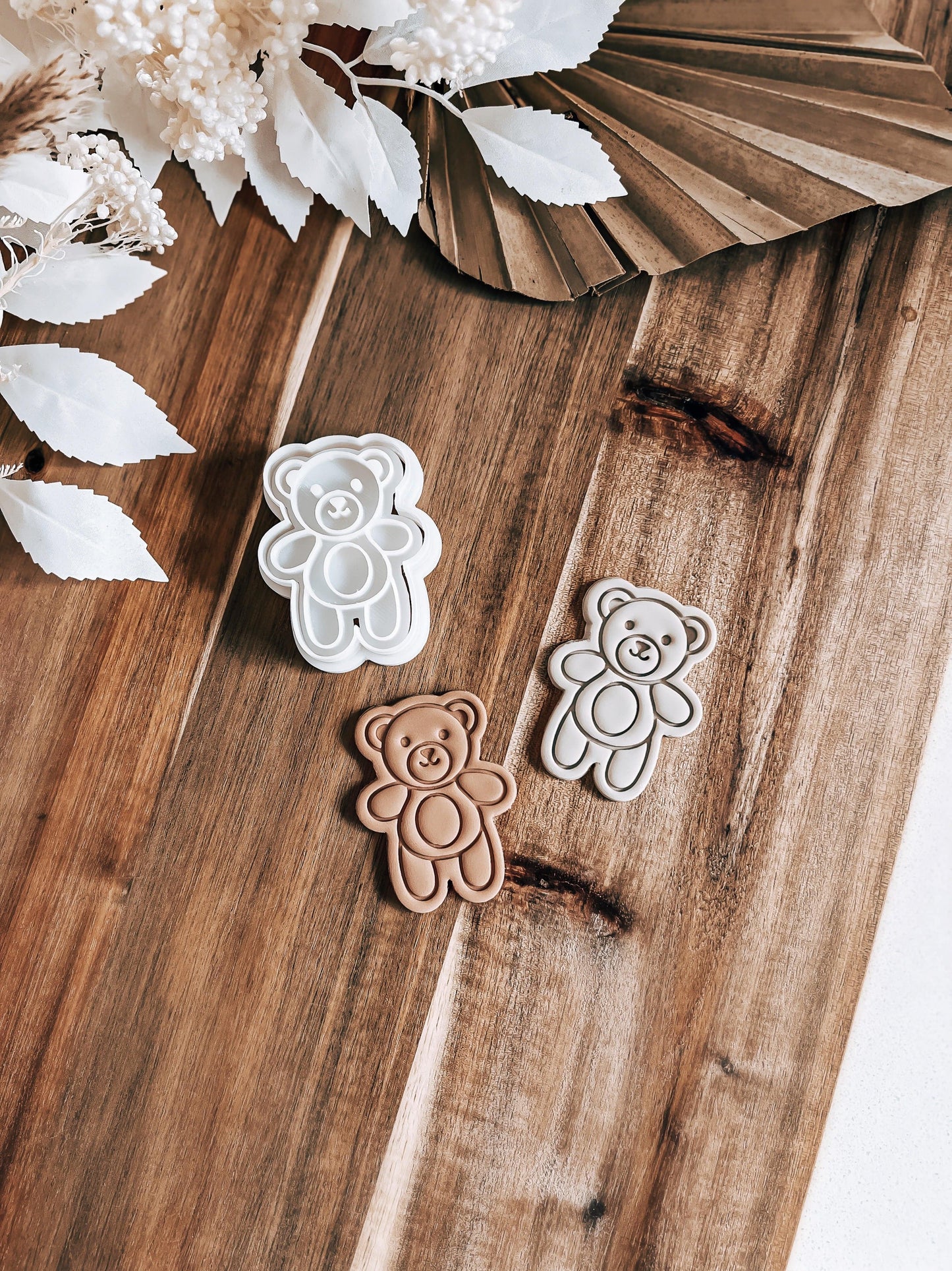 Mini Teddy Stamp and Cutter - Perfect for Fondant & Sugar Cookies
