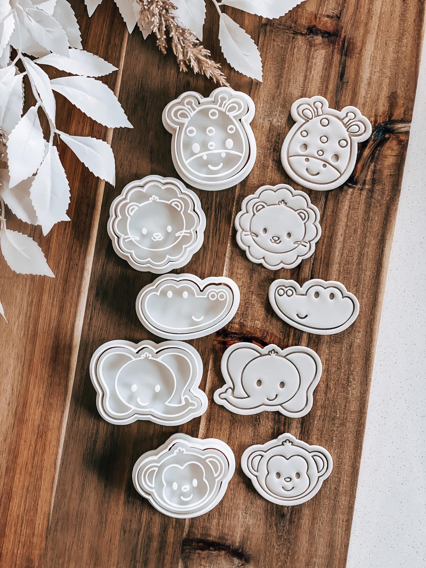 Mini Safari Animal Range - Perfect for Fondant & Sugar Cookies