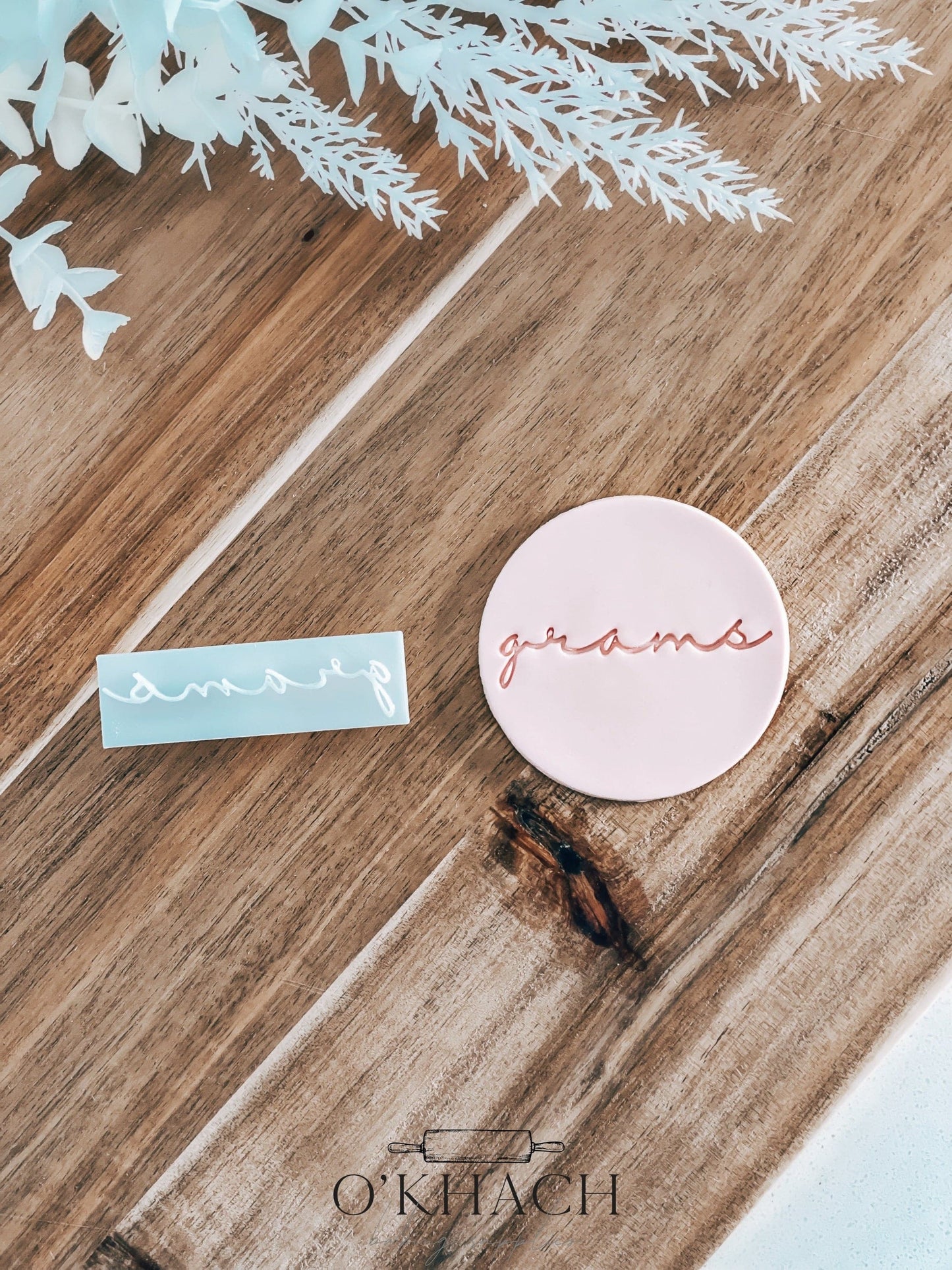 Grams - Cookie Stamp - Ideal for Fondant & Sugar Cookies