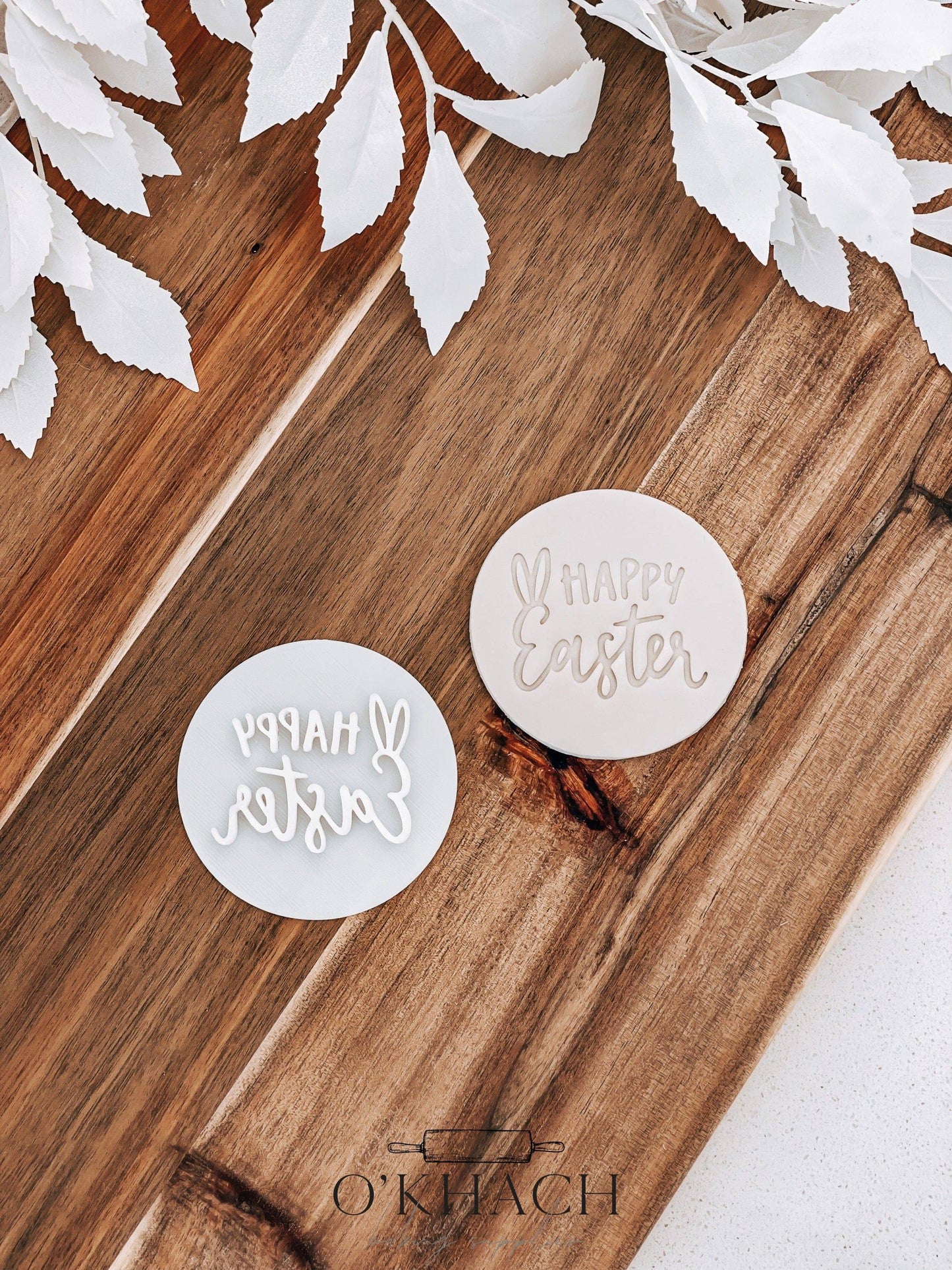 Happy Easter Ears - Cookie Stamp - Ideal for Fondant & Sugar Cookies