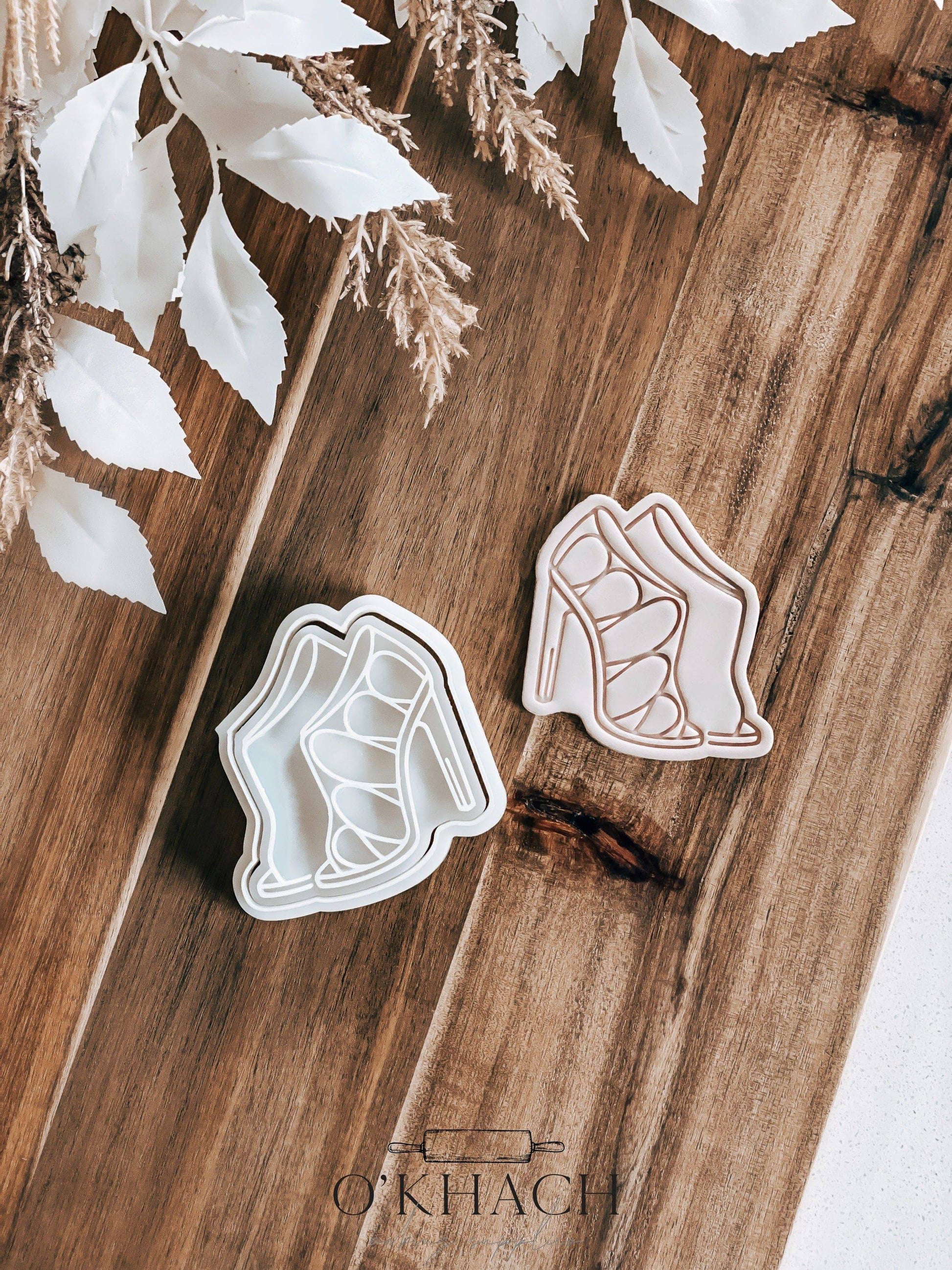 Heel's Cookie Stamp & Cutter - Perfect for Fondant & Sugar Cookies