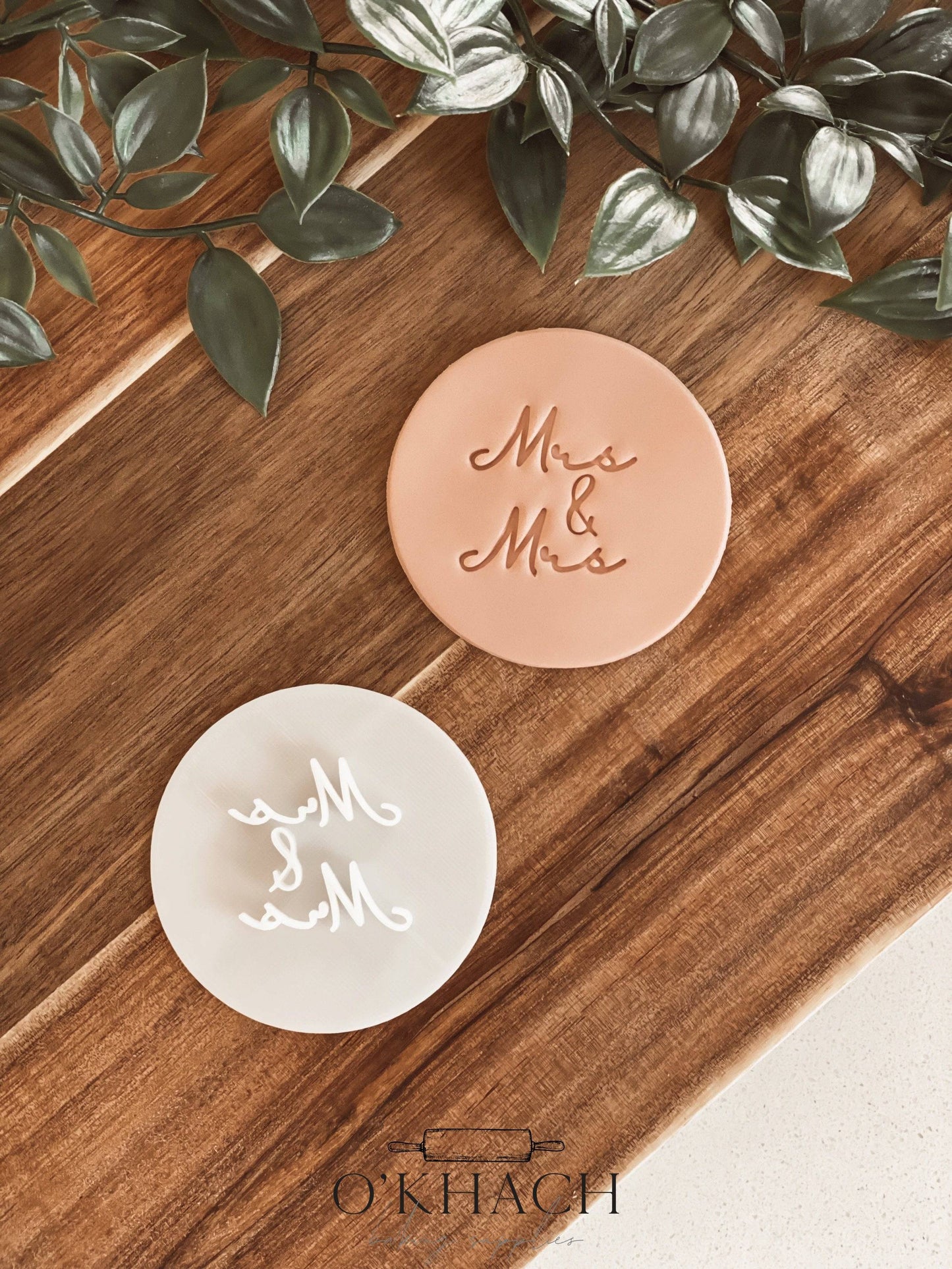 Mrs & Mrs Stamp - Perfect for Fondant & Sugar Cookies