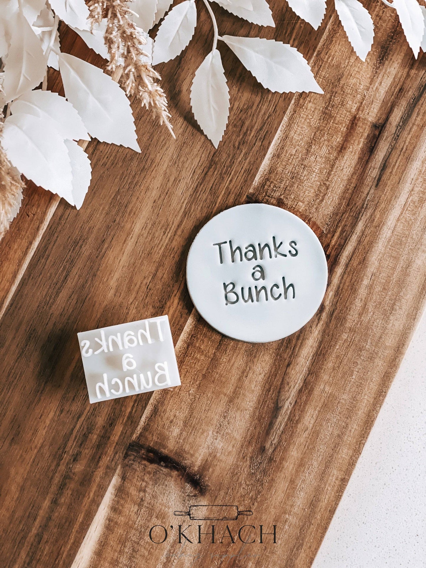 Thanks a Bunch Stamp - Perfect for Fondant & Sugar Cookies