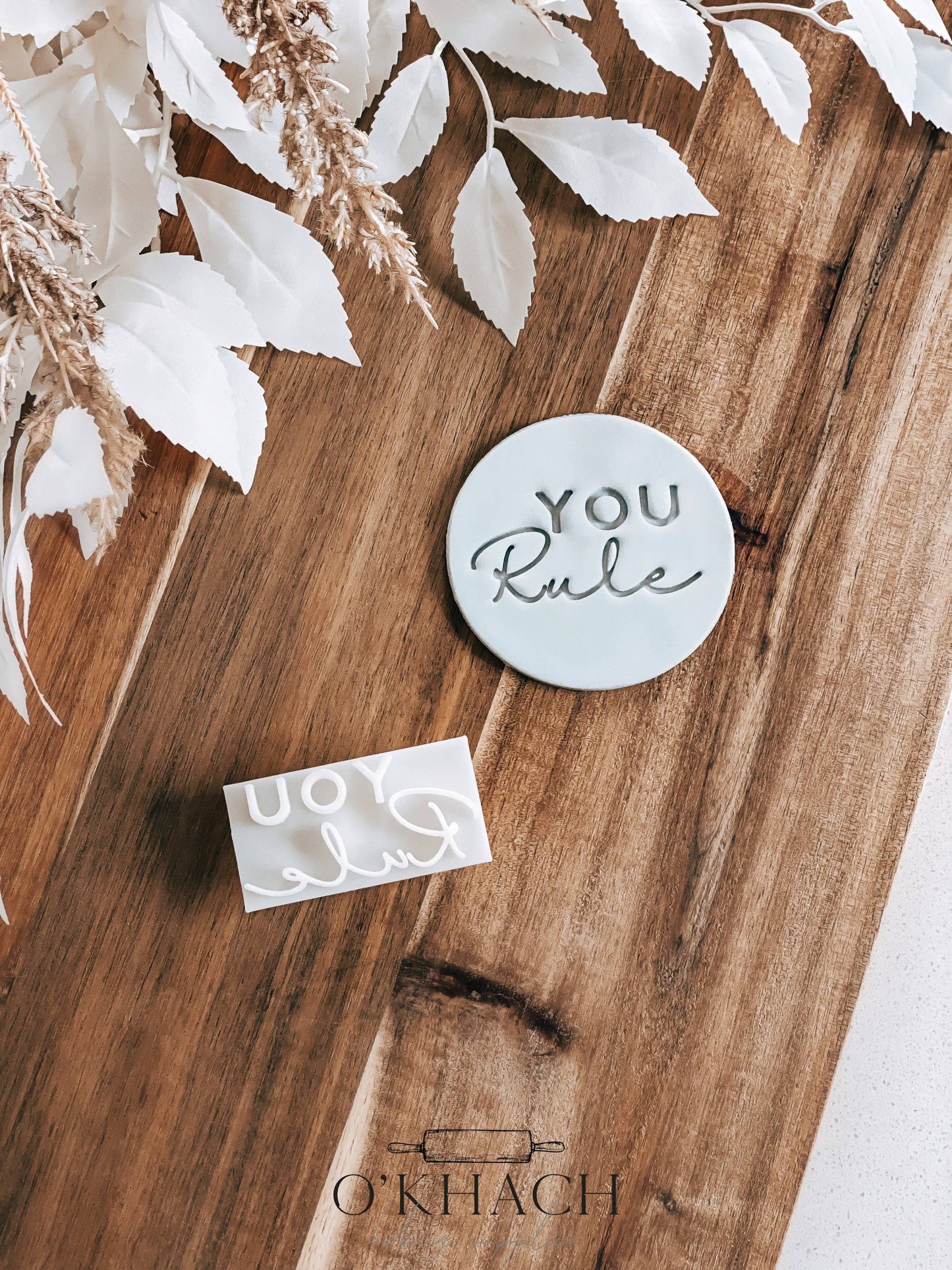 You Rule Stamp - Cookie Stamp - Ideal for Fondant & Sugar Cookies