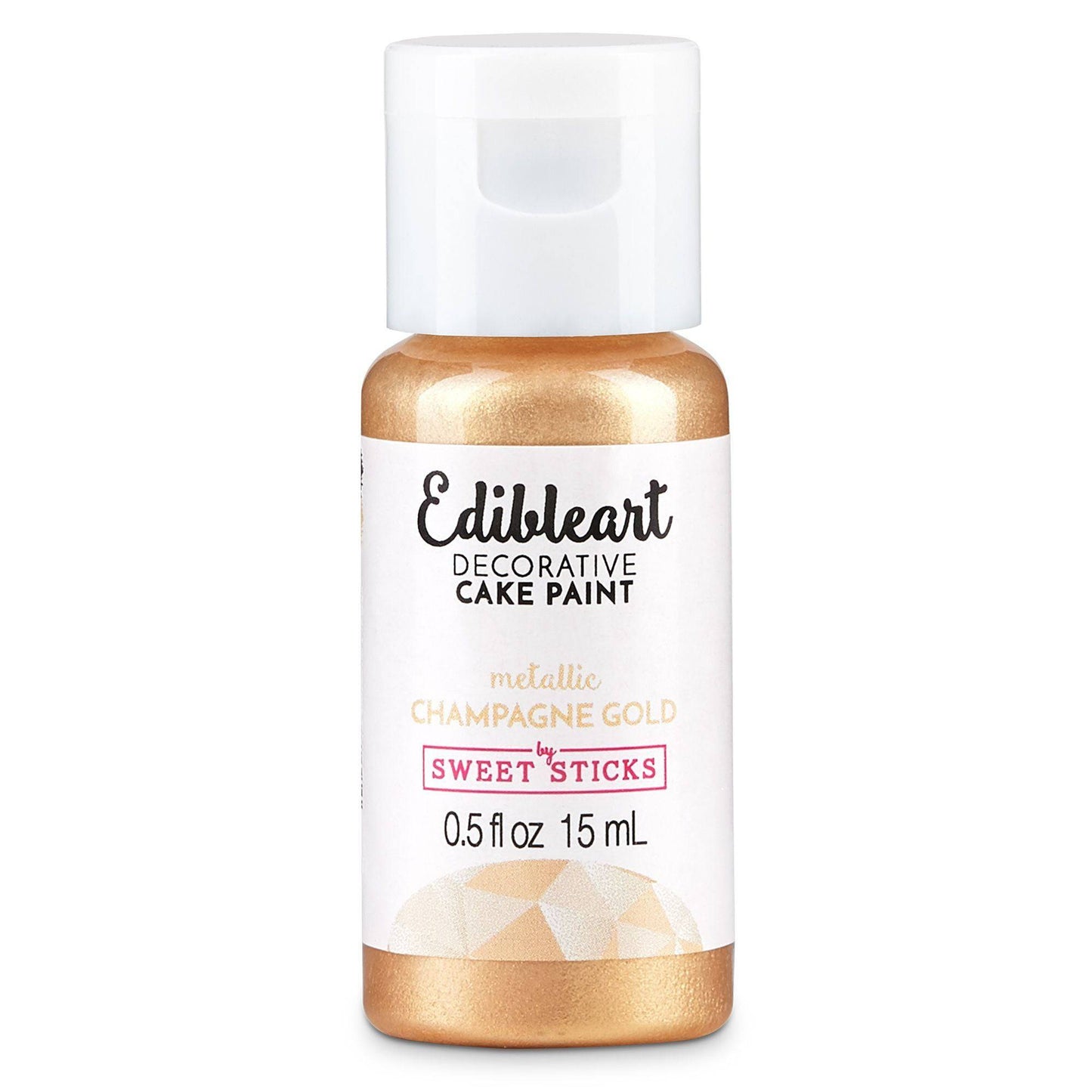 Champagne Gold Metallic Edible Paint – Sweet Sticks 15ml | Food-Safe Cake Paint