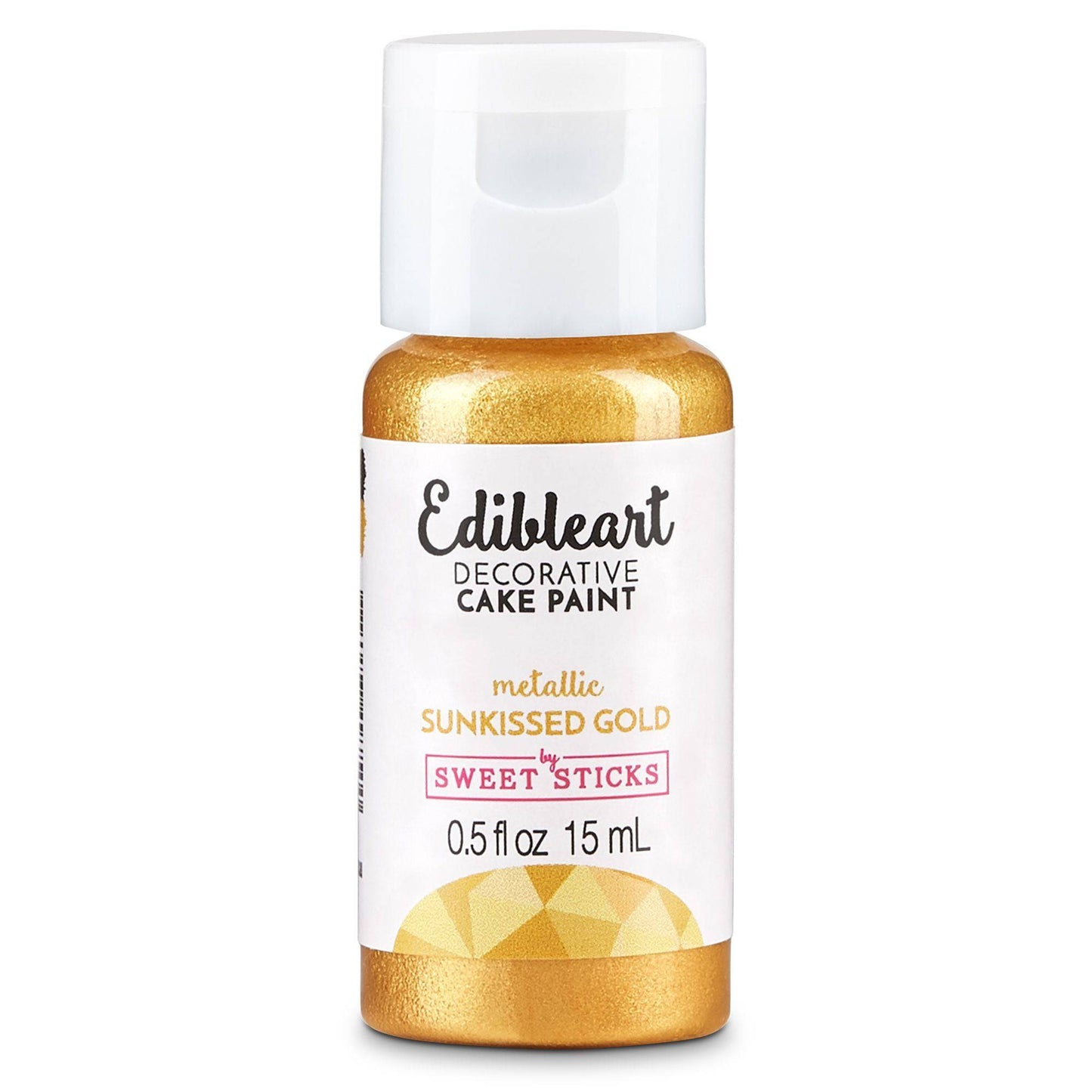 Sunkissed Gold Metallic Edible Paint – Sweet Sticks 15ml | Food-Safe Cake Paint