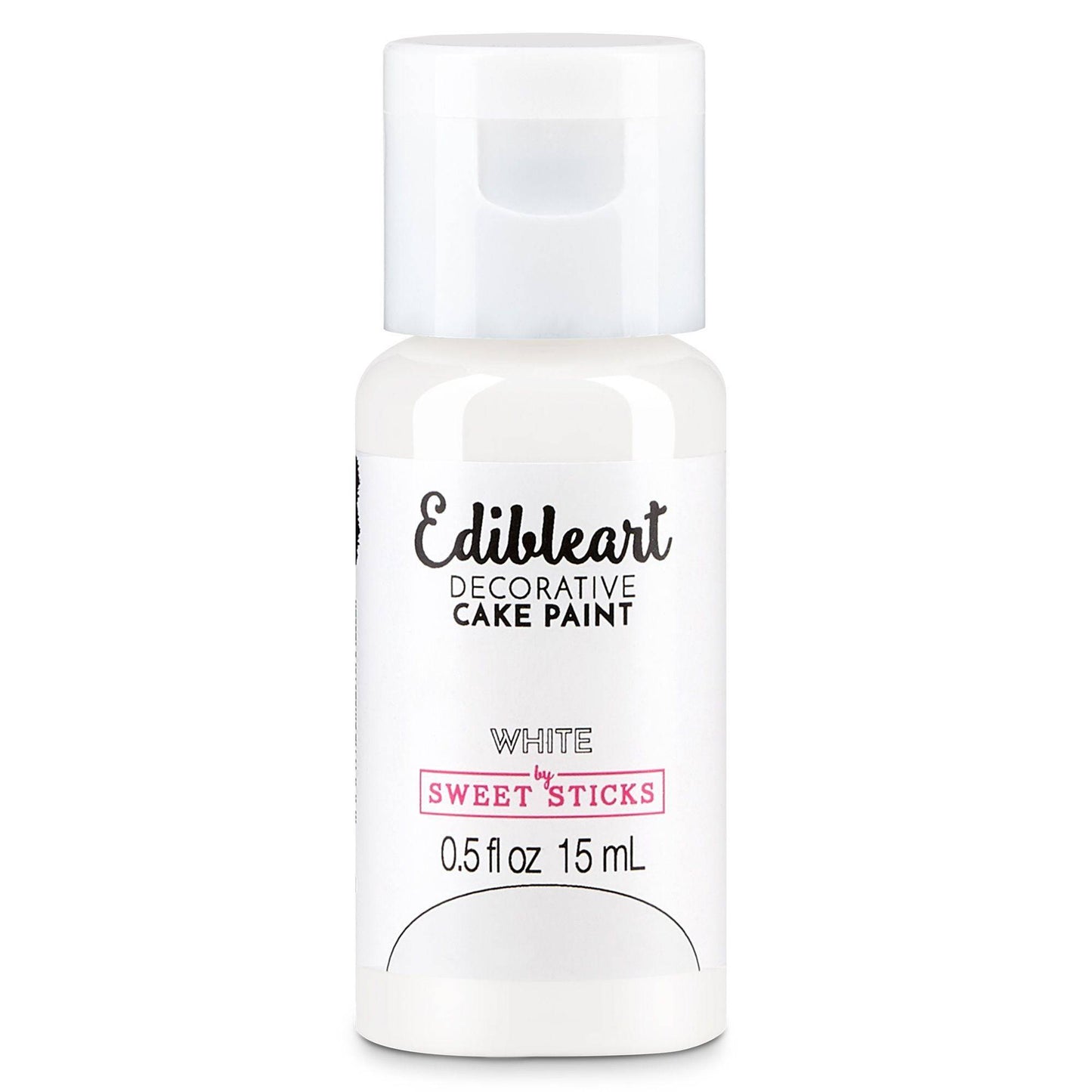 White Edible Paint – Sweet Sticks 15ml | Food-Safe Cake Paint
