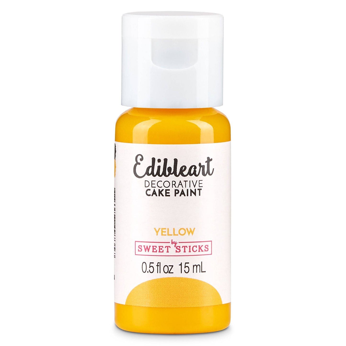 Yellow Edible Paint – Sweet Sticks 15ml | Food-Safe Cake Paint
