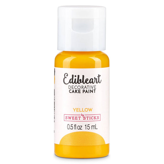 Yellow Edible Paint – Sweet Sticks 15ml | Food-Safe Cake Paint