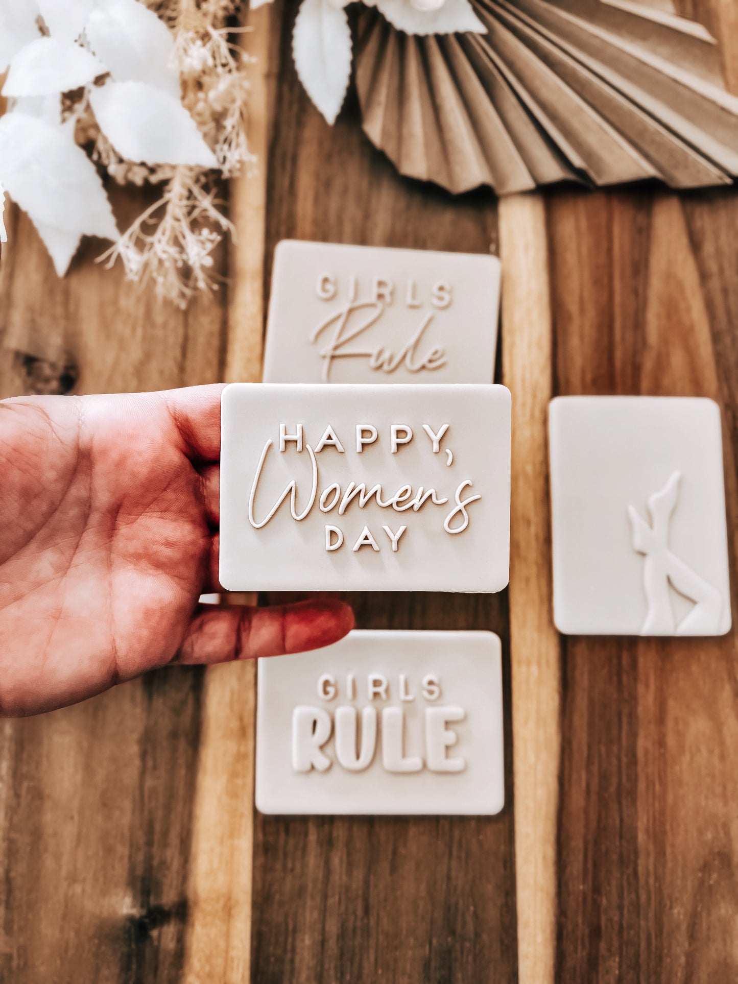 Happy Women's Day 'UP' Cookie Stamp - Premium from O'Khach Baking Supplies - Just $21.00! Shop now at O'Khach Baking Supplies