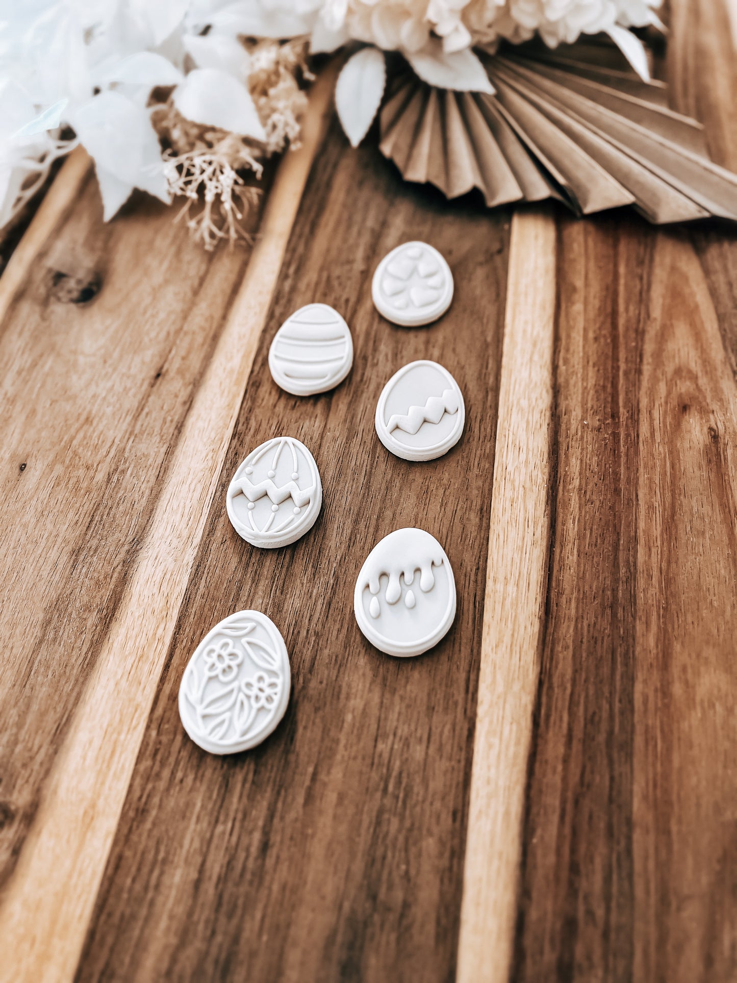 Mini Eggs (Set Of 6) 'UP' - Cookie Stamp & Cutter - Ideal for Fondant & Sugar Cookies