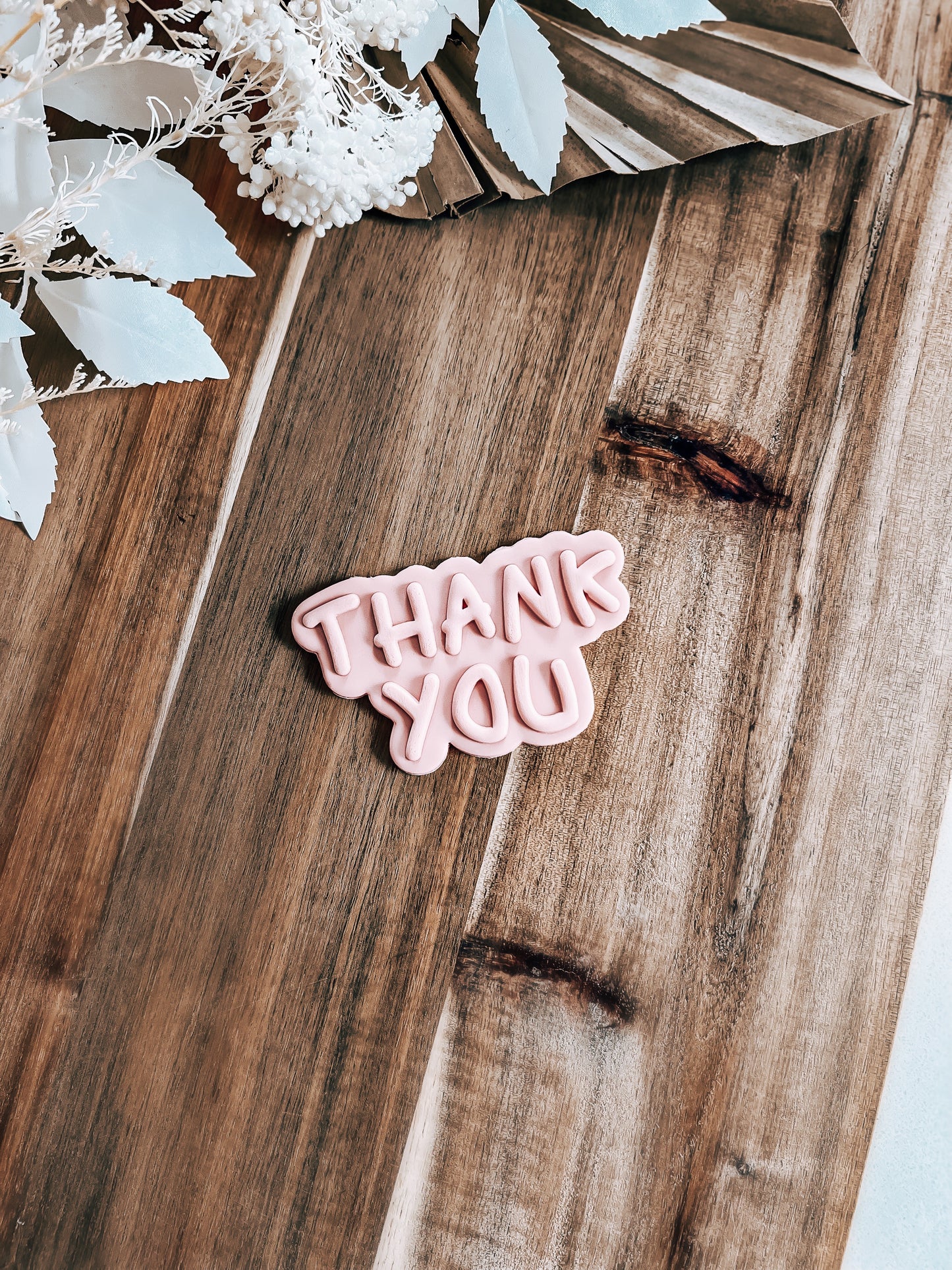 Thank you 'UP' (FUNKY) - Cookie Stamp & Cutter - Ideal for Fondant & Sugar Cookies