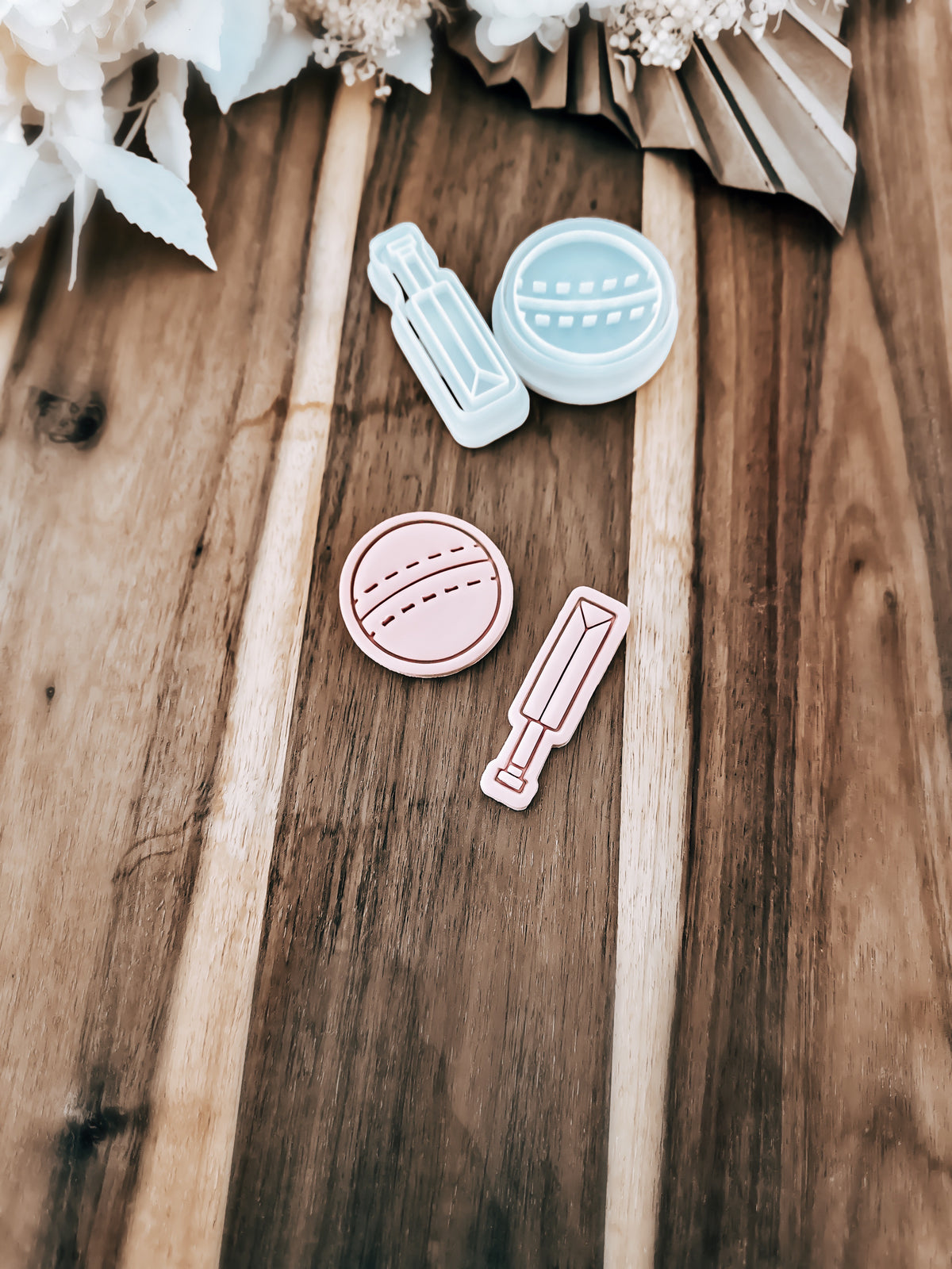 Mini Cricket (Set Of 2) Stamp & Cutter - Perfect for Fondant & Sugar Cookies