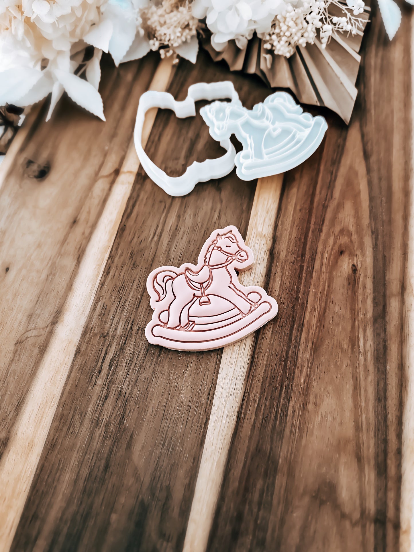 Rocking Horse Stamp and Cutter - Perfect for Fondant & Sugar Cookies