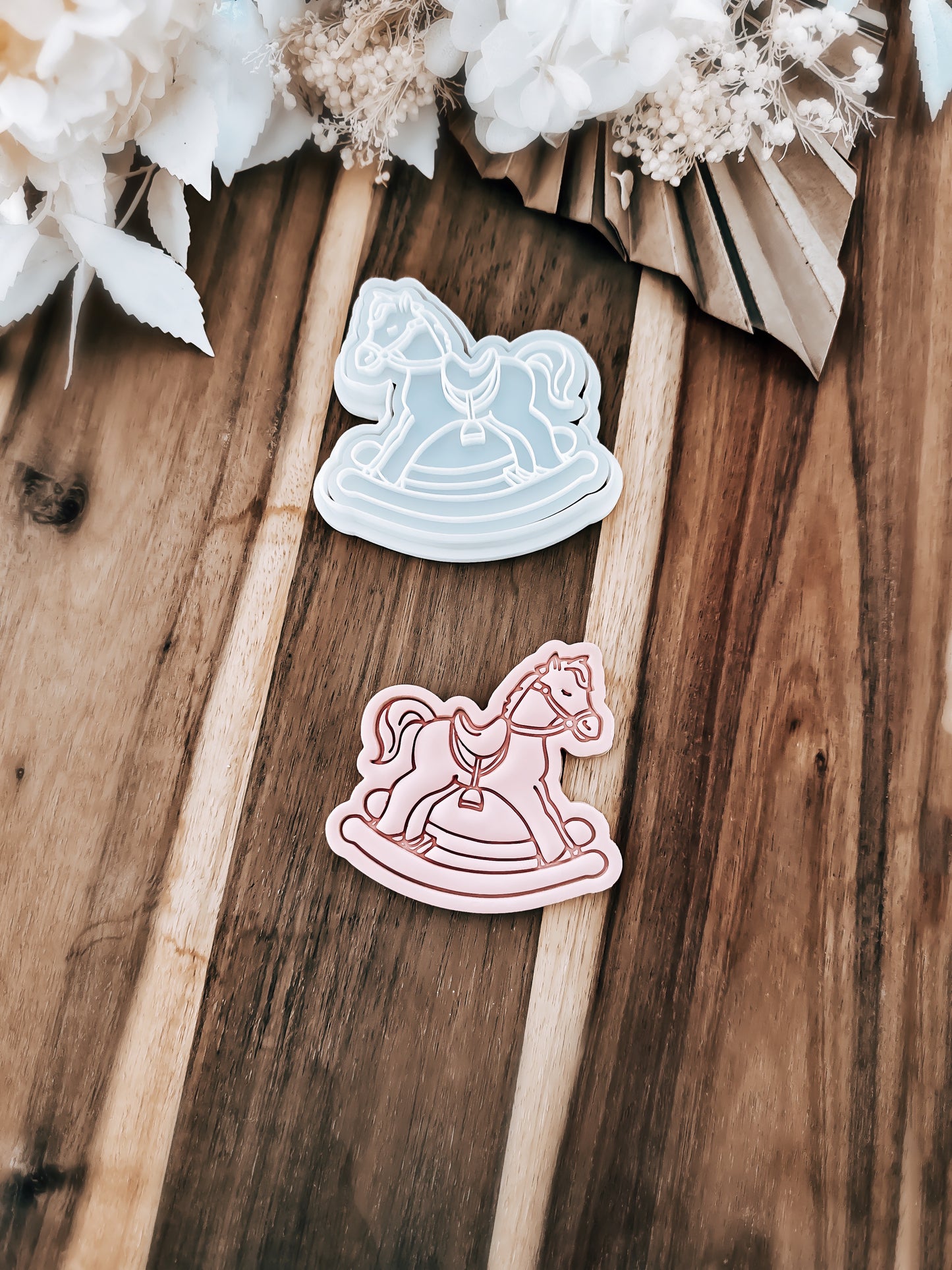 Rocking Horse Stamp and Cutter - Perfect for Fondant & Sugar Cookies